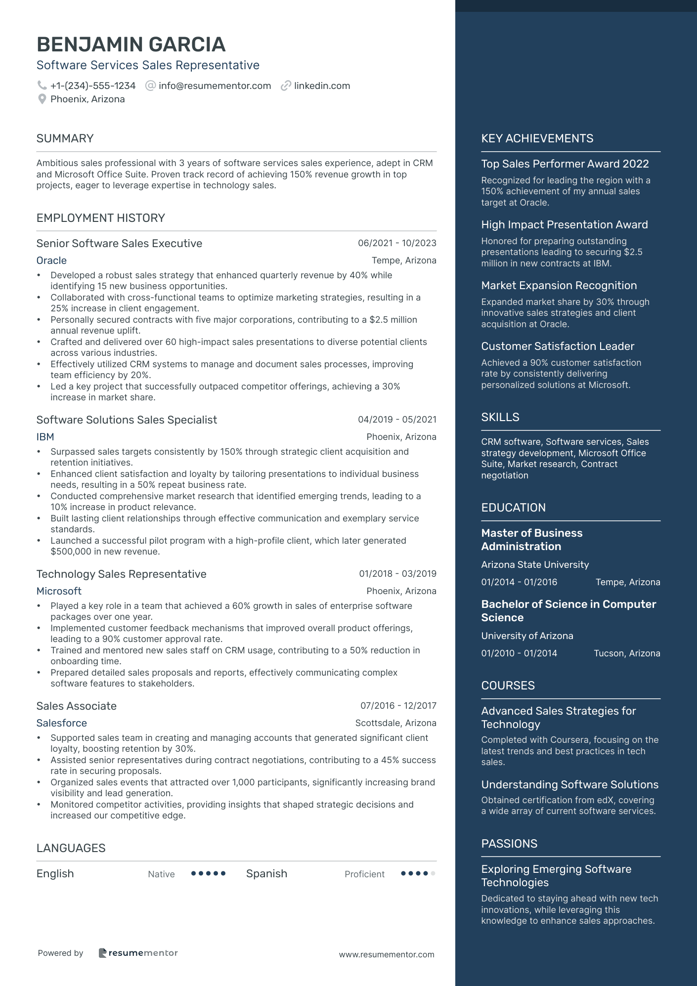 Software Services Sales Representative
