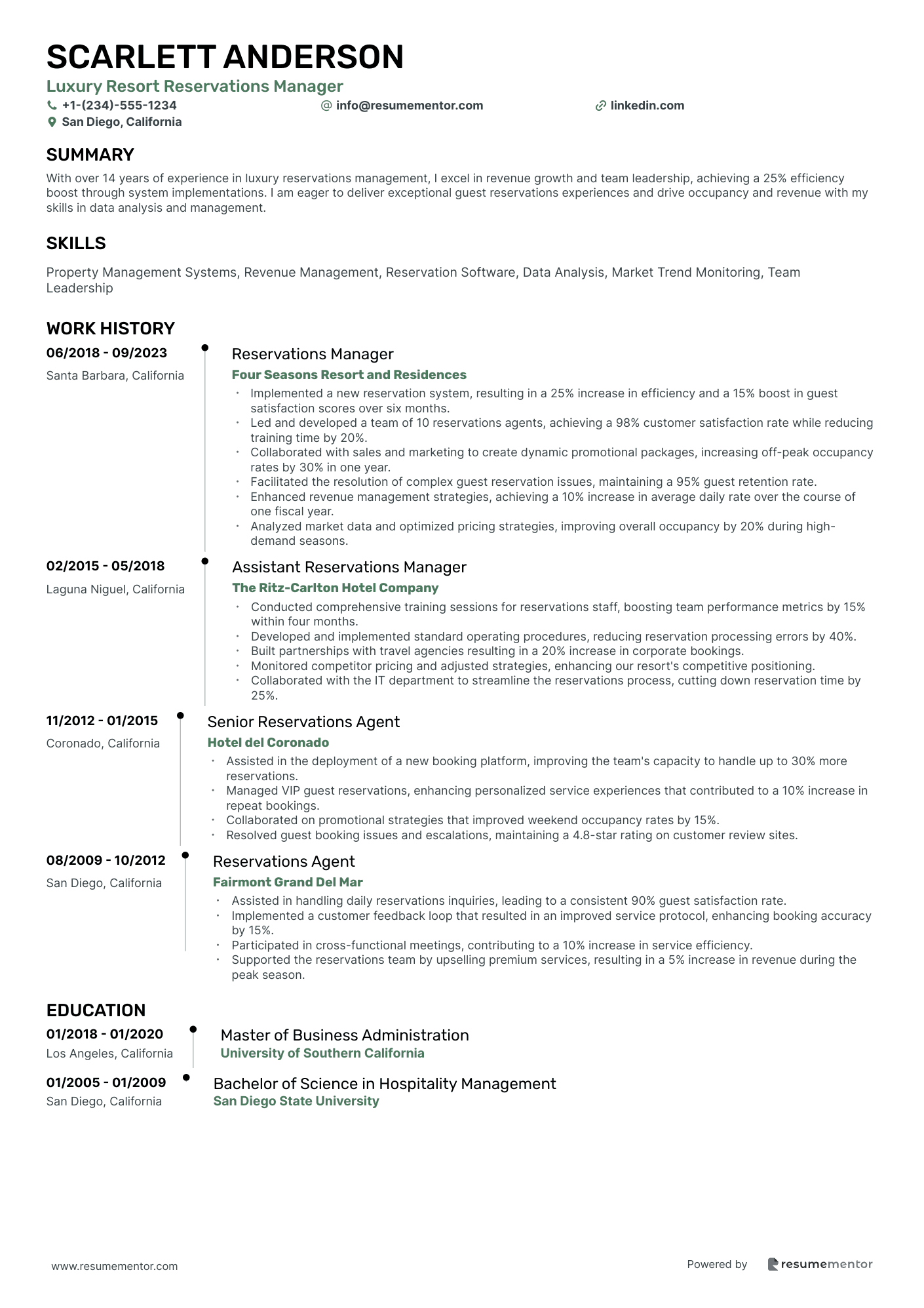 Luxury Resort Reservations Manager