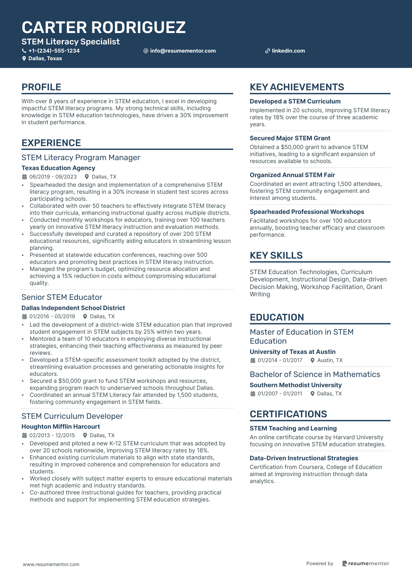 STEM Literacy Specialist