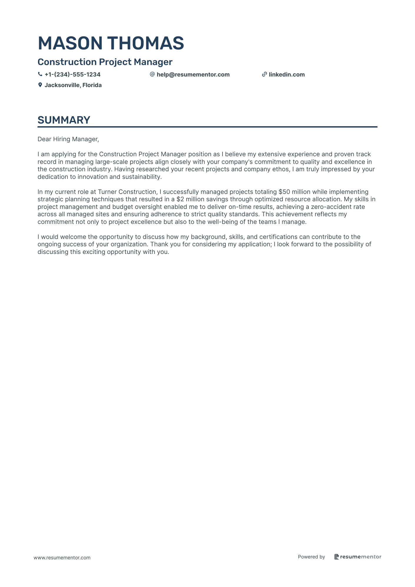 Construction Project Manager