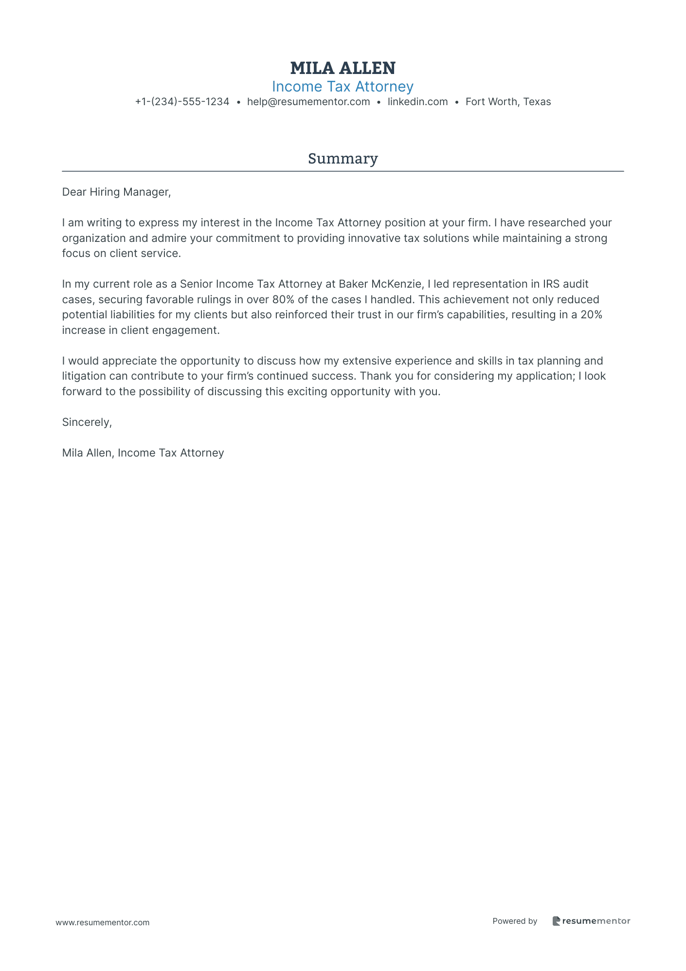 Income Tax Attorney
