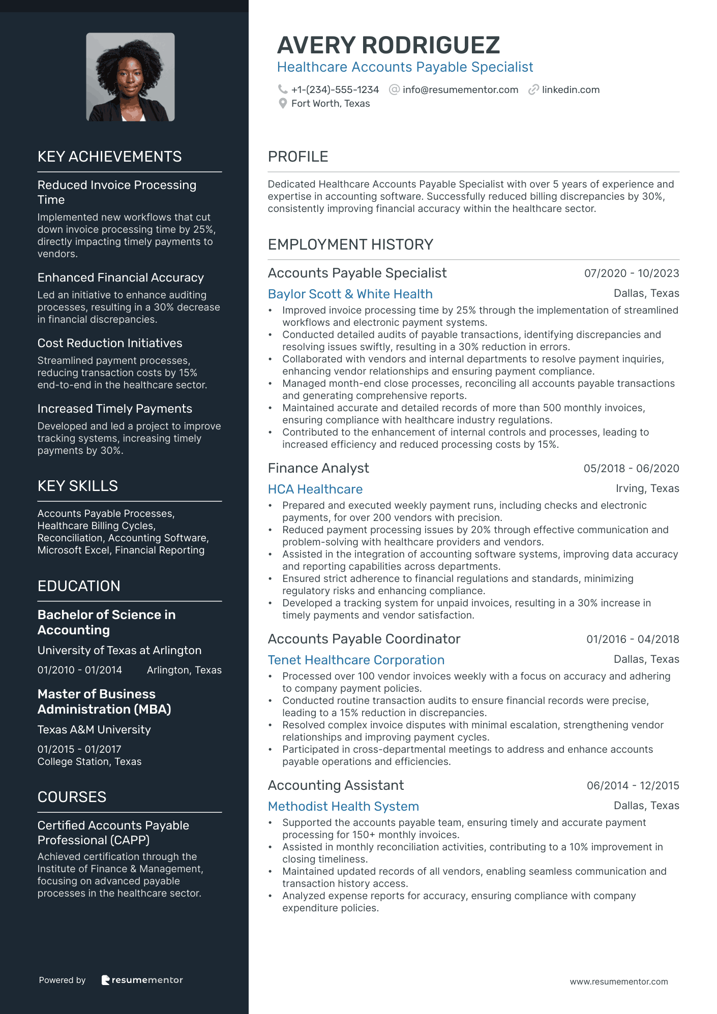 Healthcare Accounts Payable Specialist