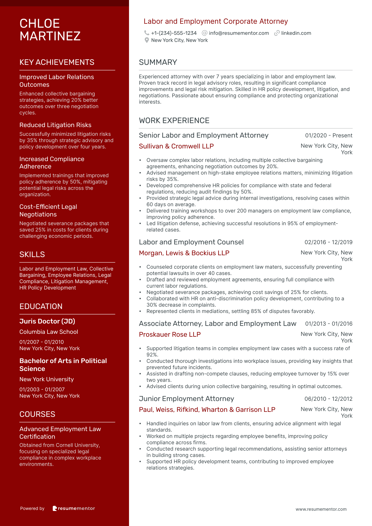 Labor and Employment Corporate Attorney