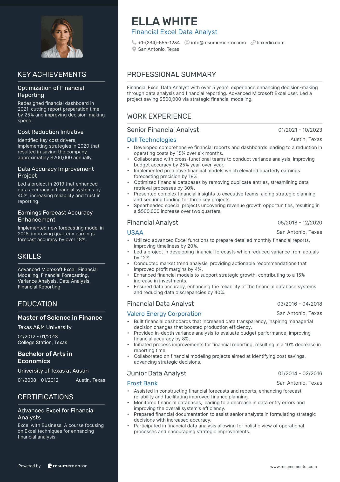 Financial Excel Data Analyst