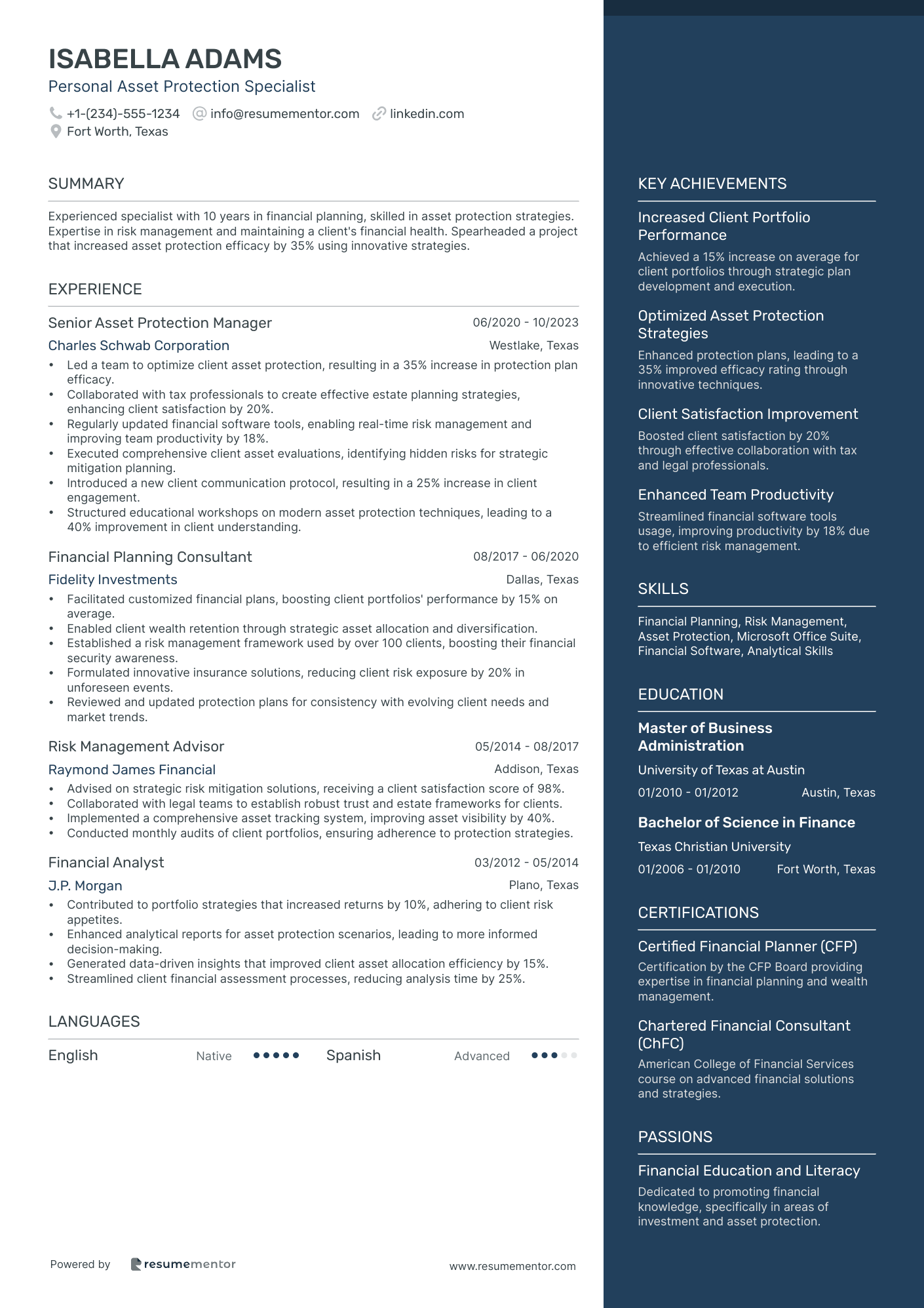 Personal Asset Protection Specialist