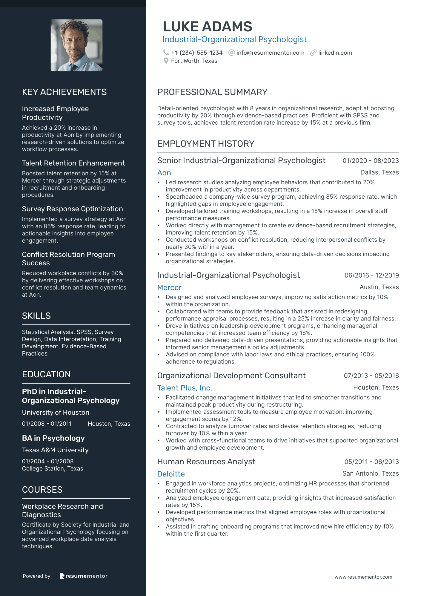 Industrial Organizational Psychologist