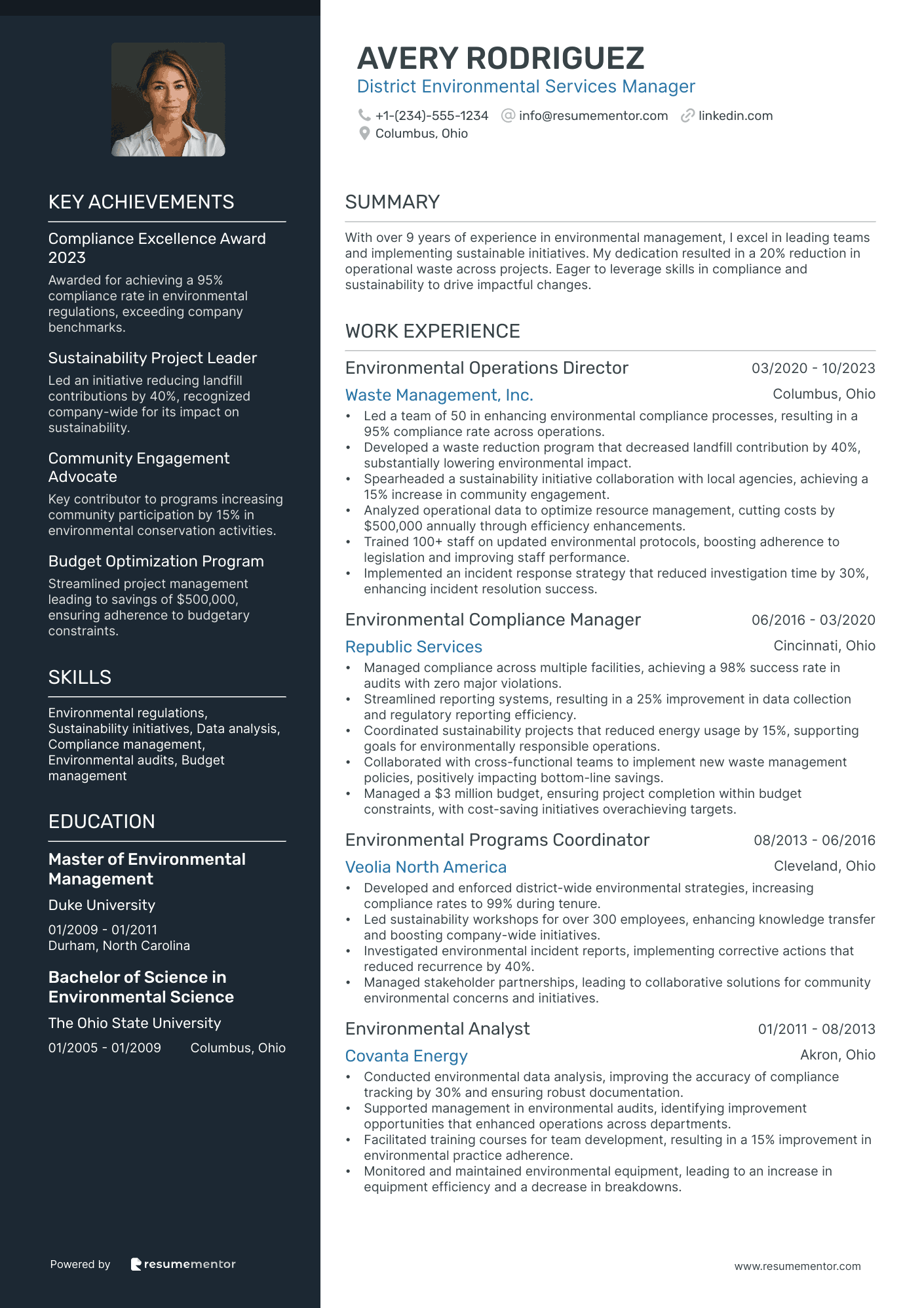 District Environmental Services Manager