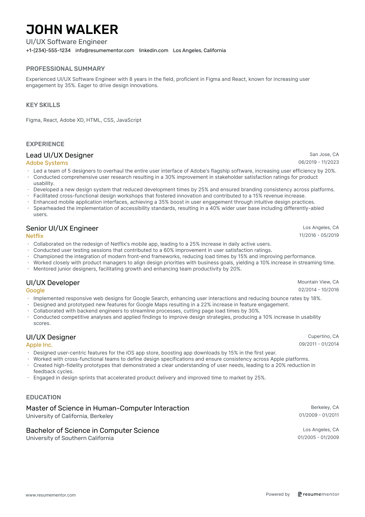 UI/UX Software Engineer