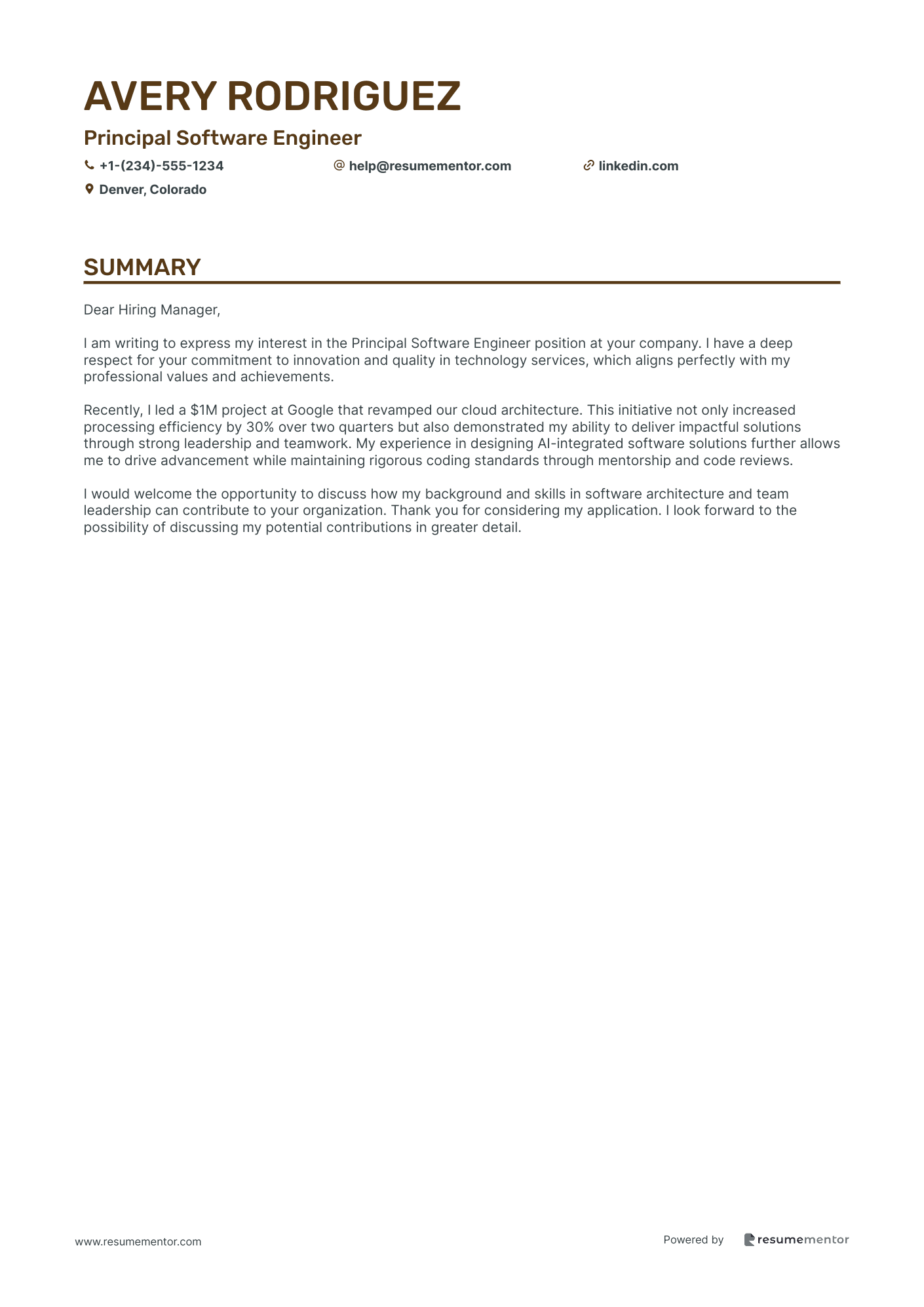 Principal Software Engineer