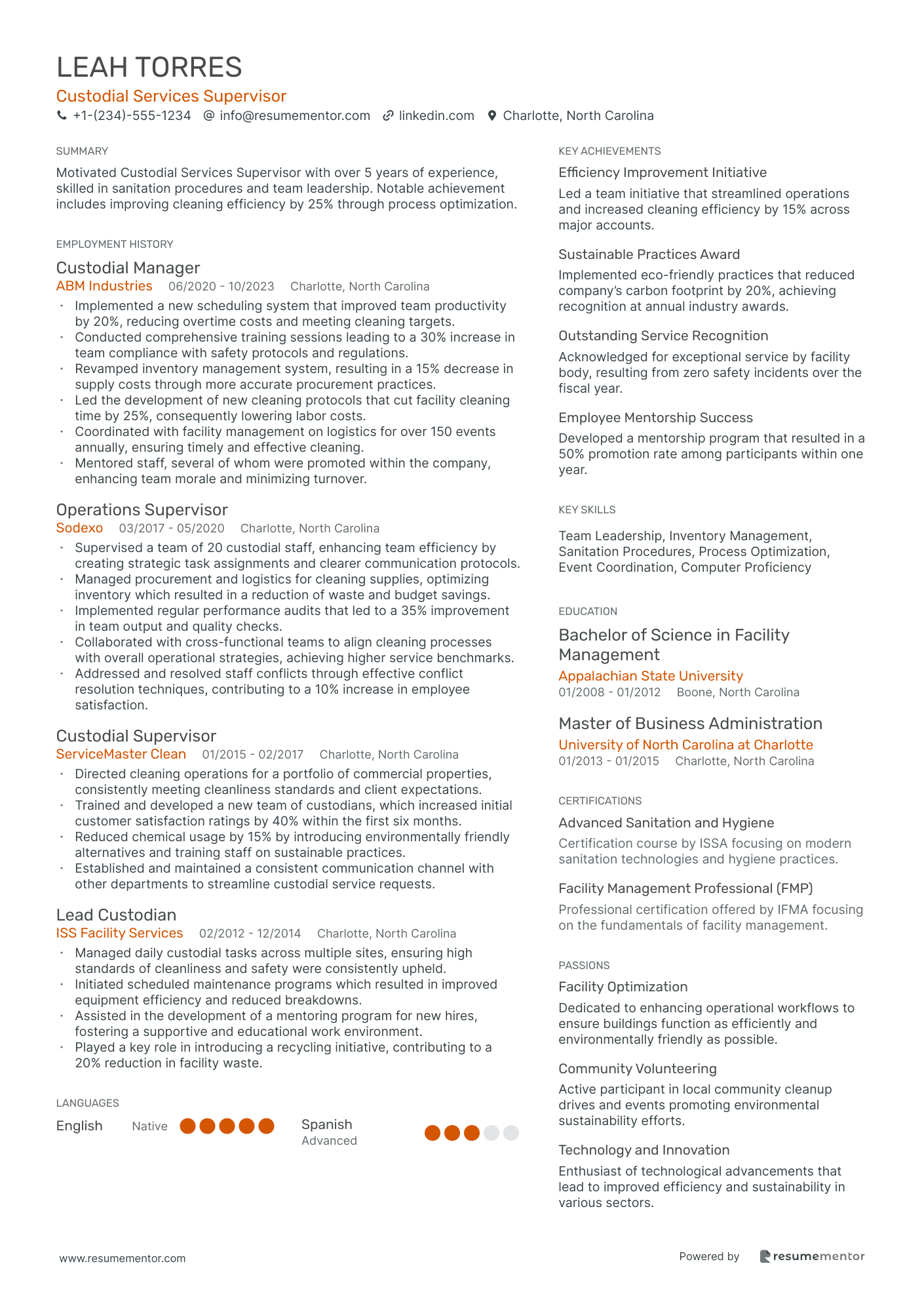 Custodial Services Supervisor