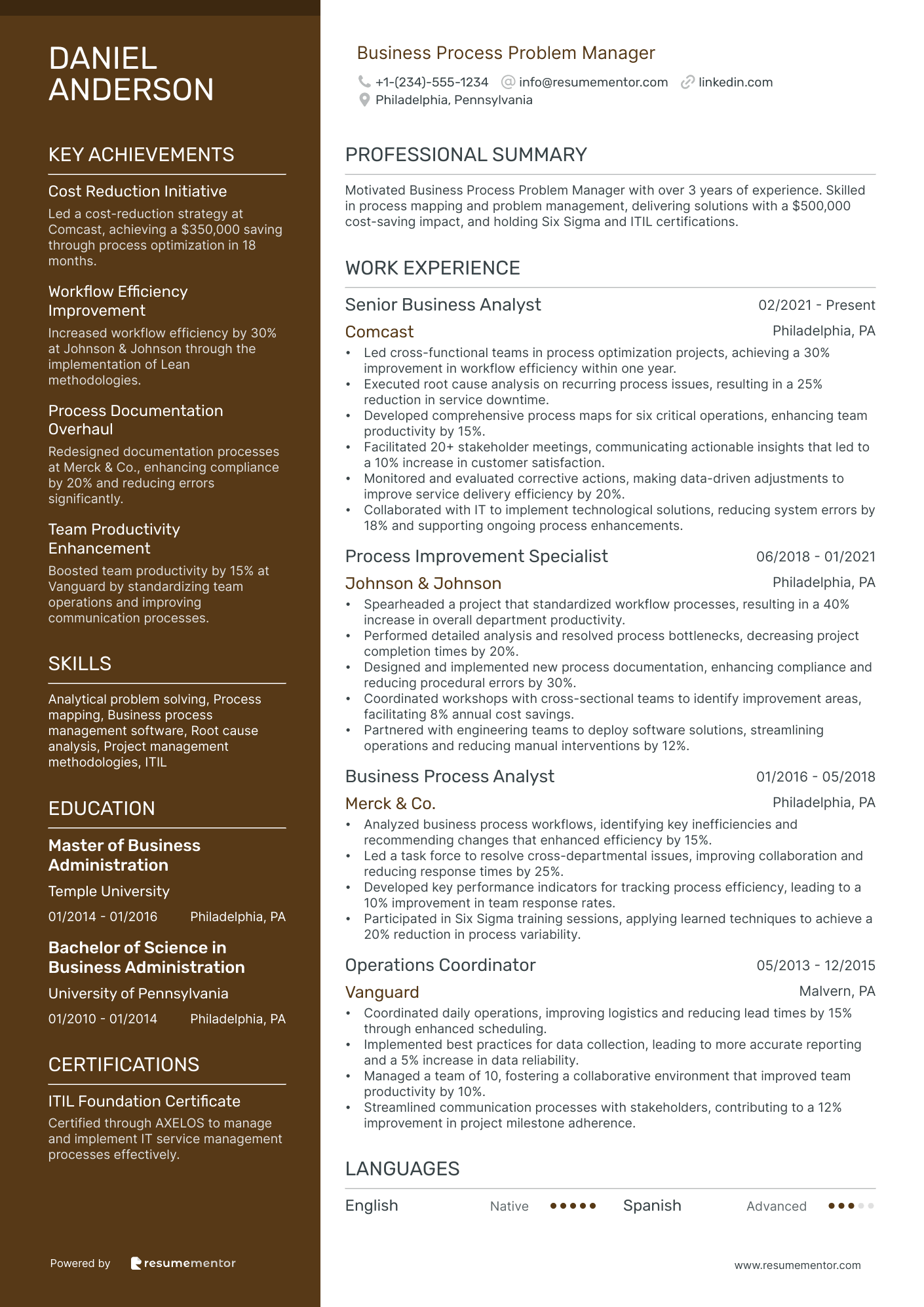 Business Process Problem Manager