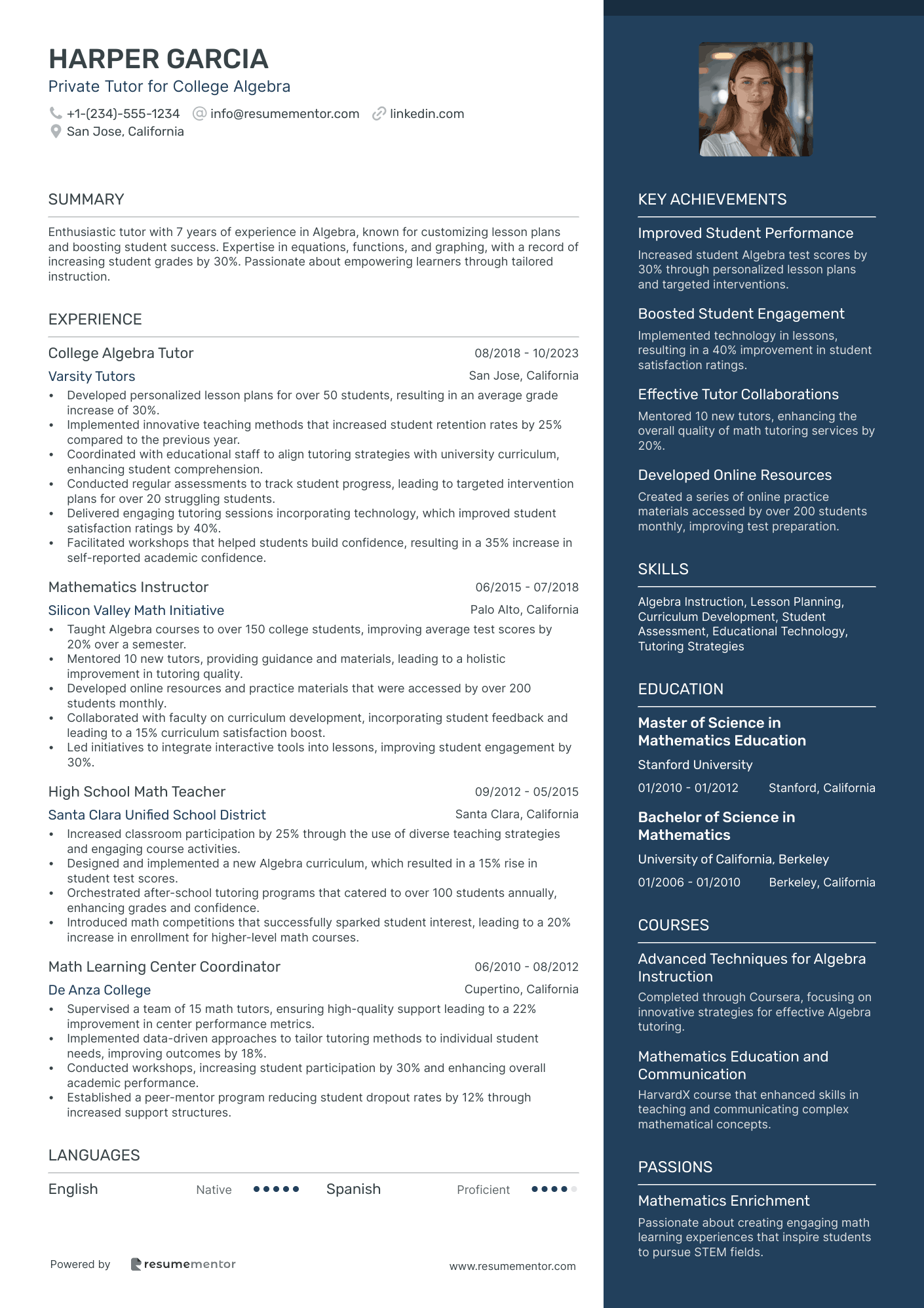 Private Tutor for College Algebra