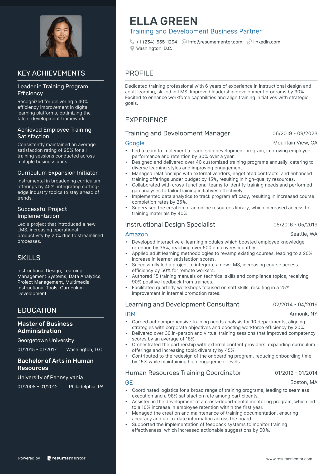Training and Development Business Partner