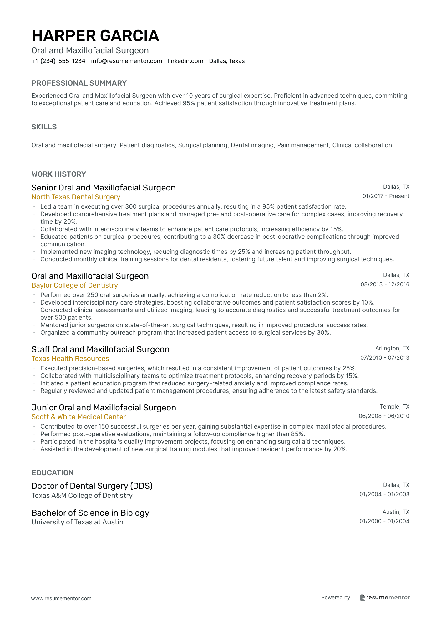 Oral and Maxillofacial Surgeon