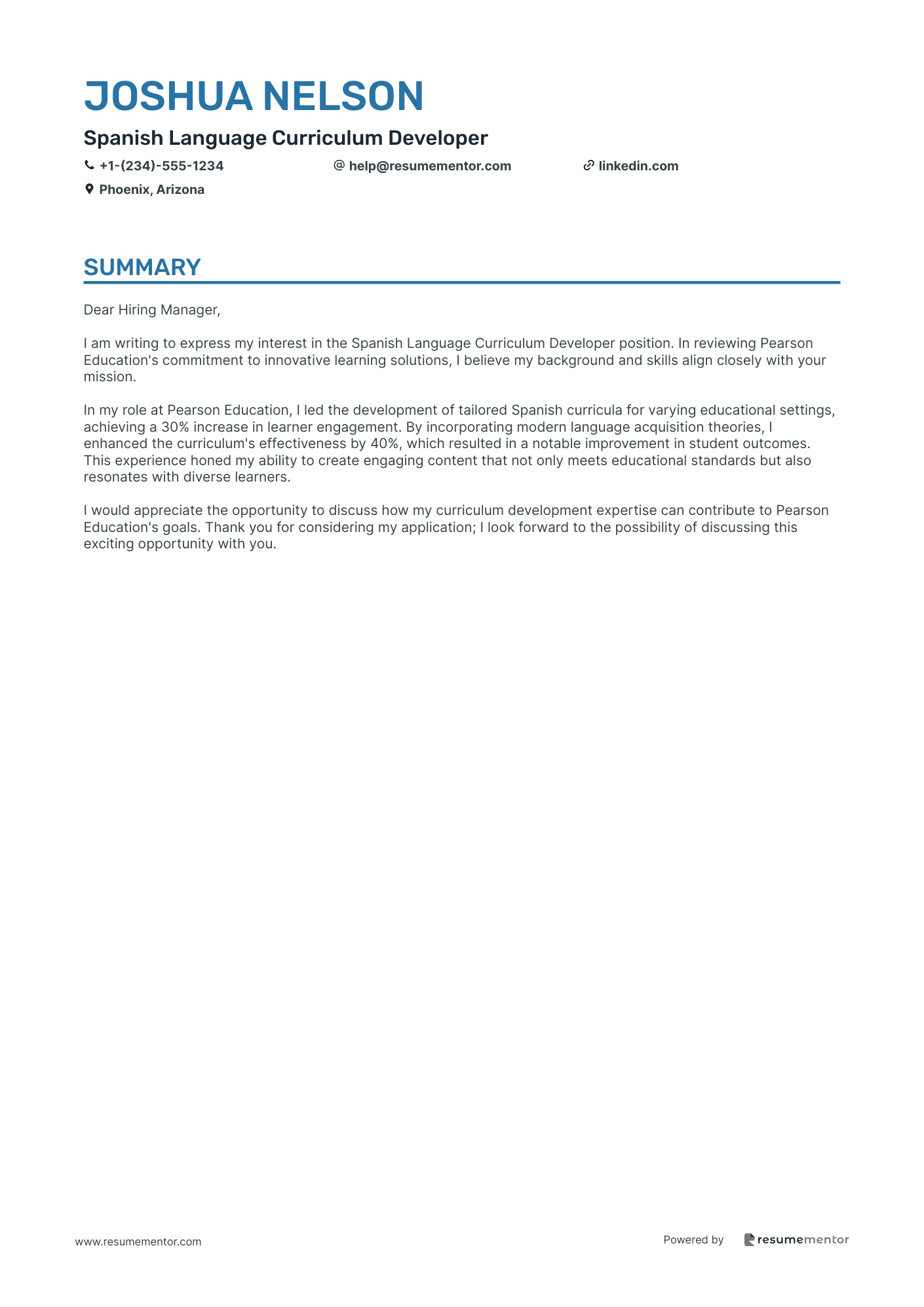 Spanish Language Curriculum Developer