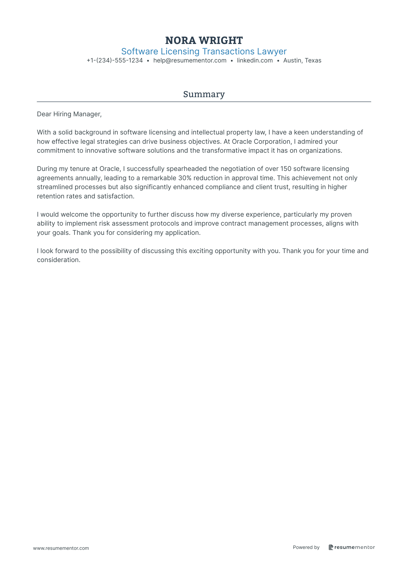 Software Licensing Transactions Lawyer