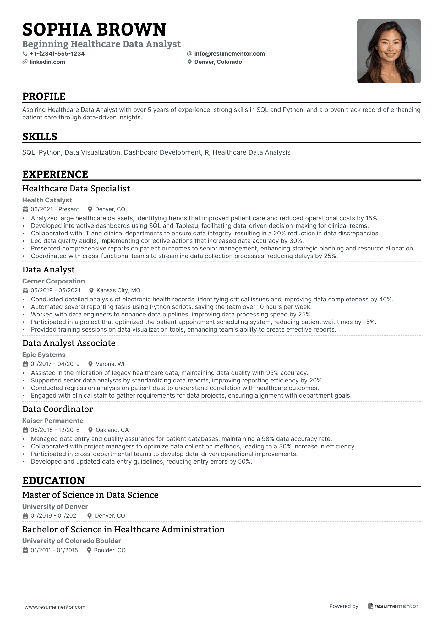 Beginning Healthcare Data Analyst