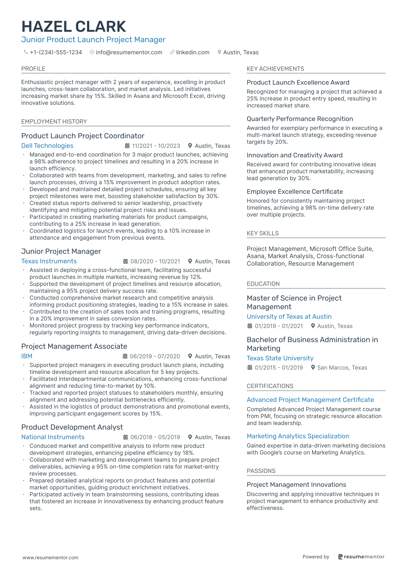 Junior Product Launch Project Manager