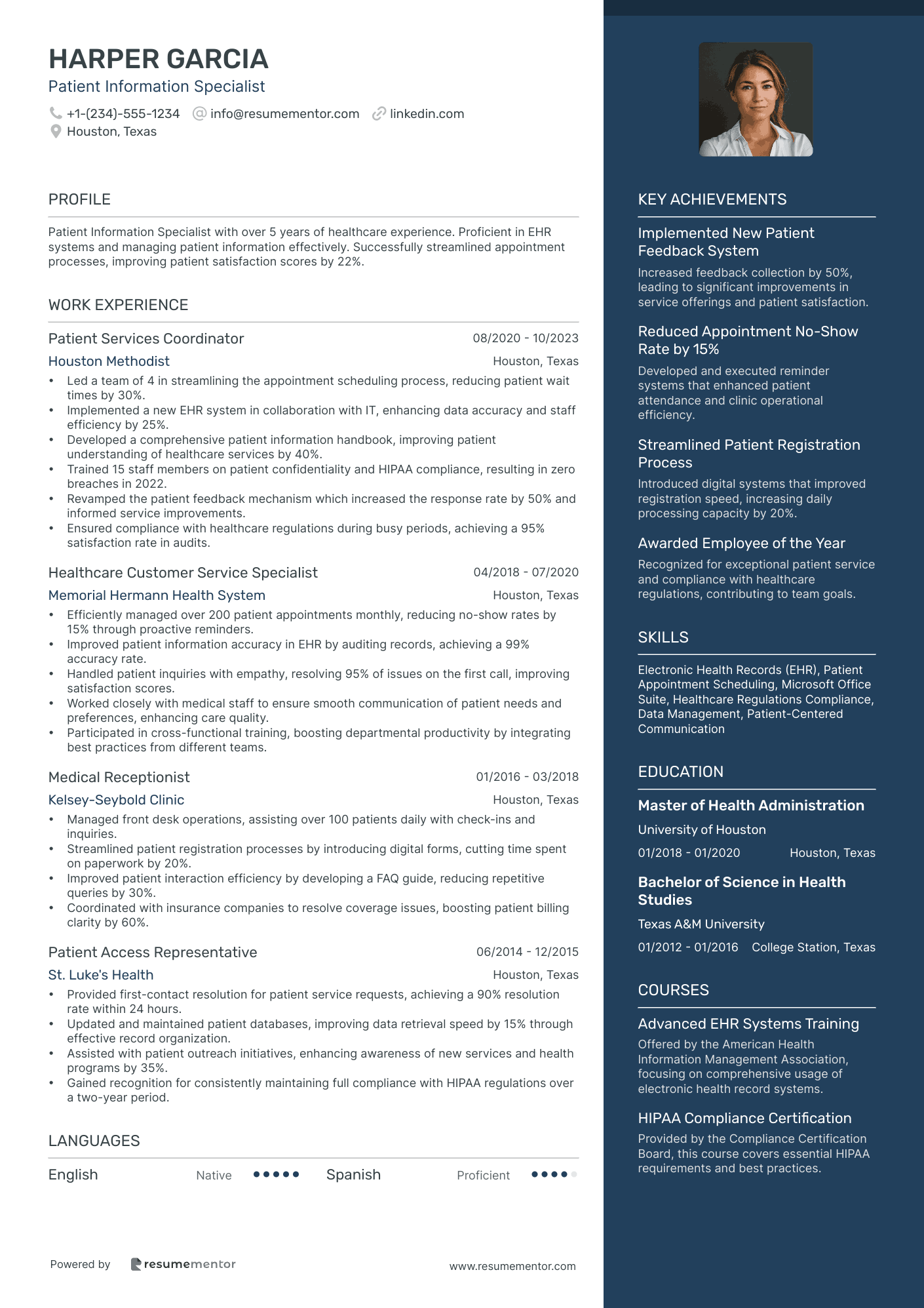 Patient Information Specialist
