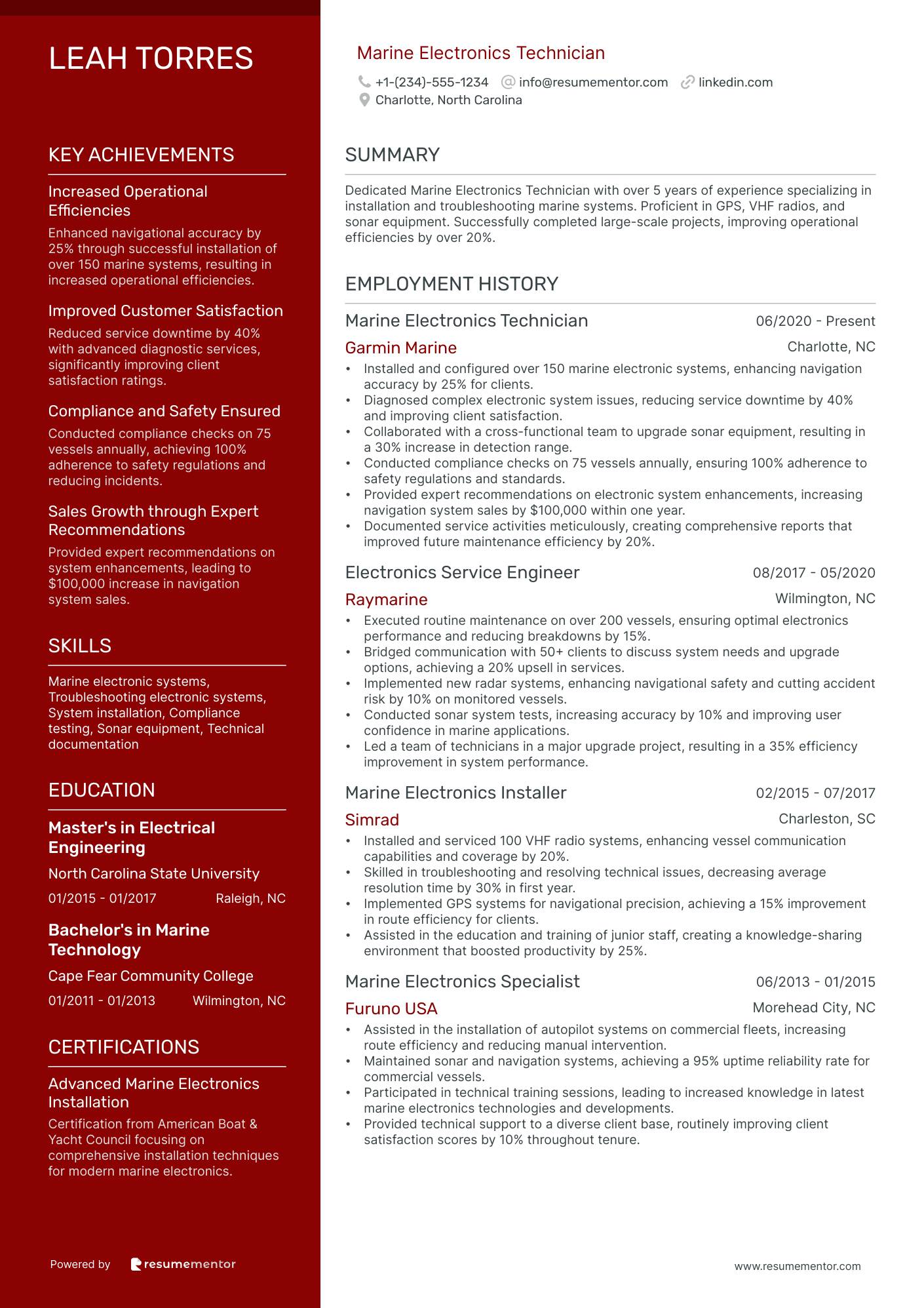 Marine Electronics Technician