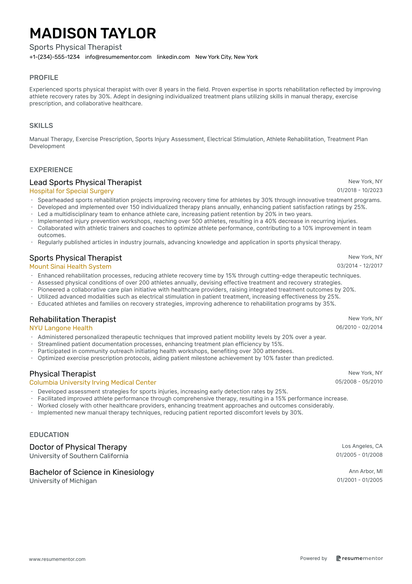 Sports Physical Therapist