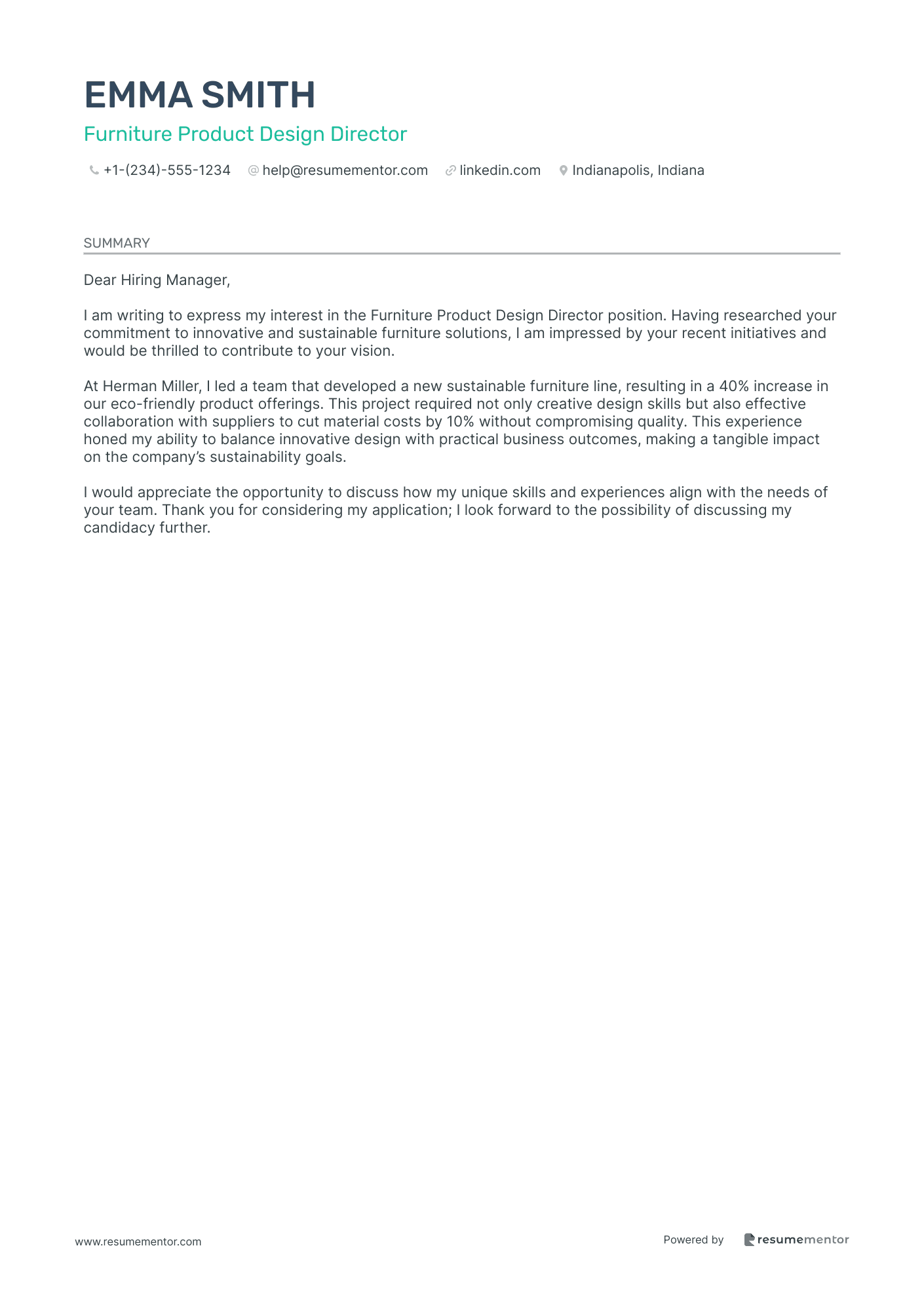 Furniture Product Design Director