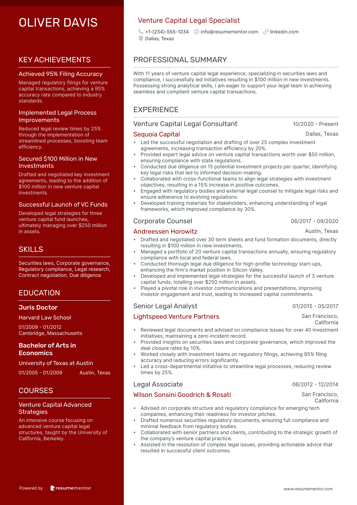 Venture Capital Legal Specialist