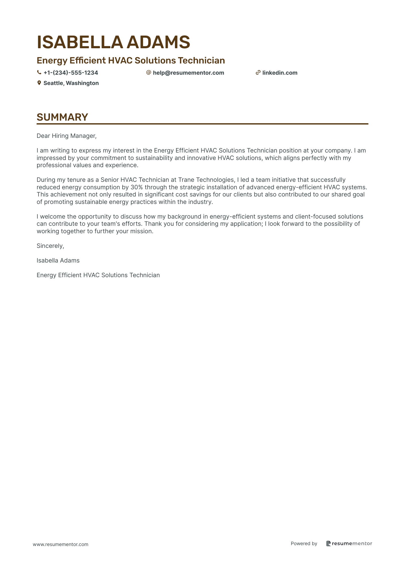 Energy Efficient HVAC Solutions Technician