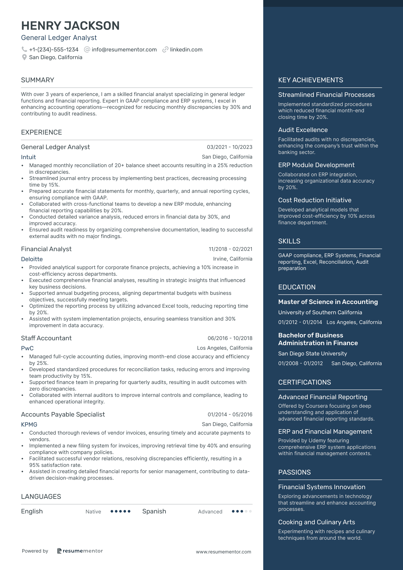 General Ledger Analyst
