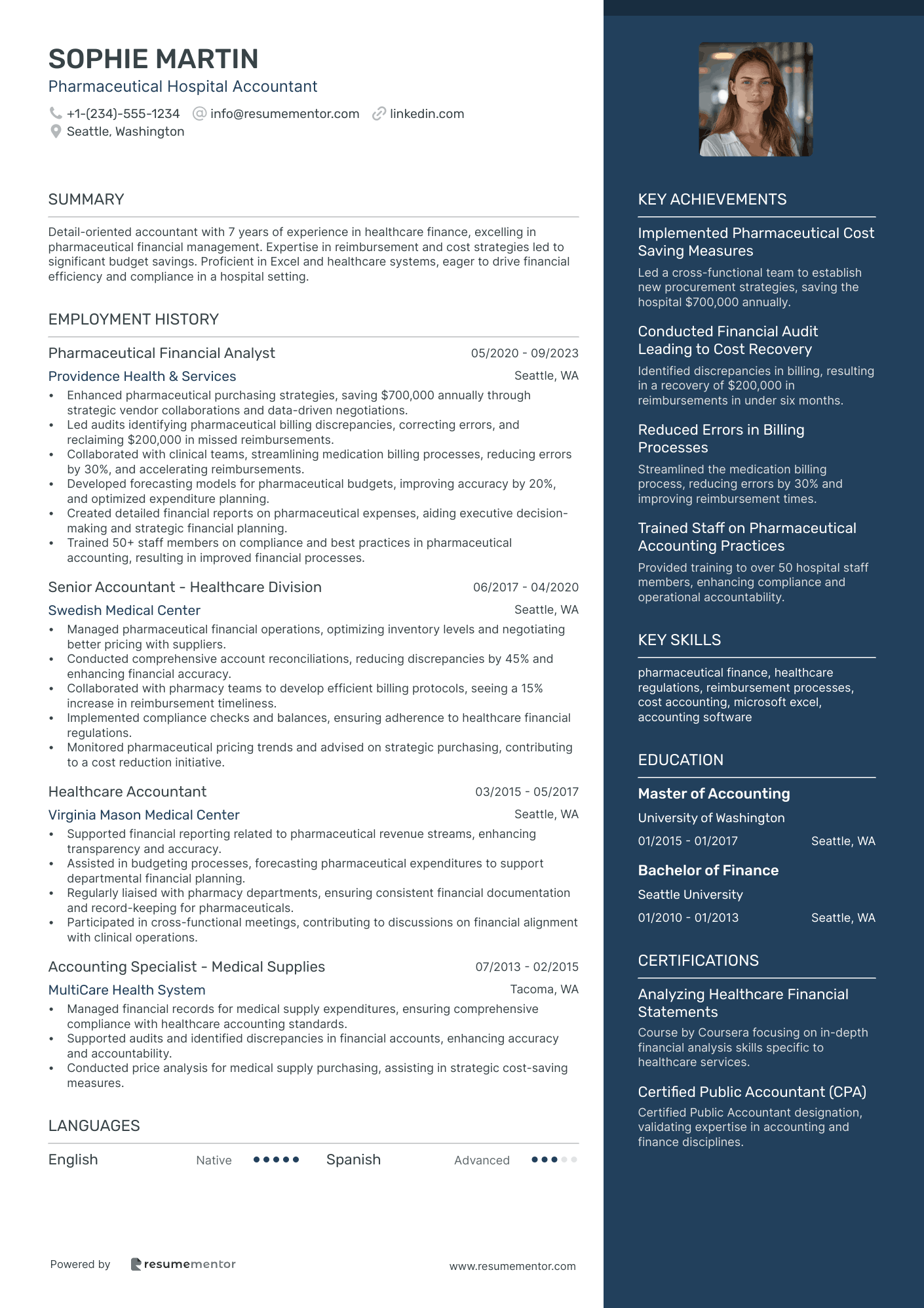 Pharmaceutical Hospital Accountant