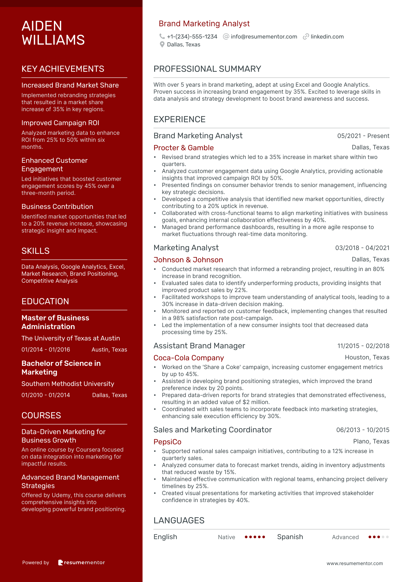 Brand Marketing Analyst