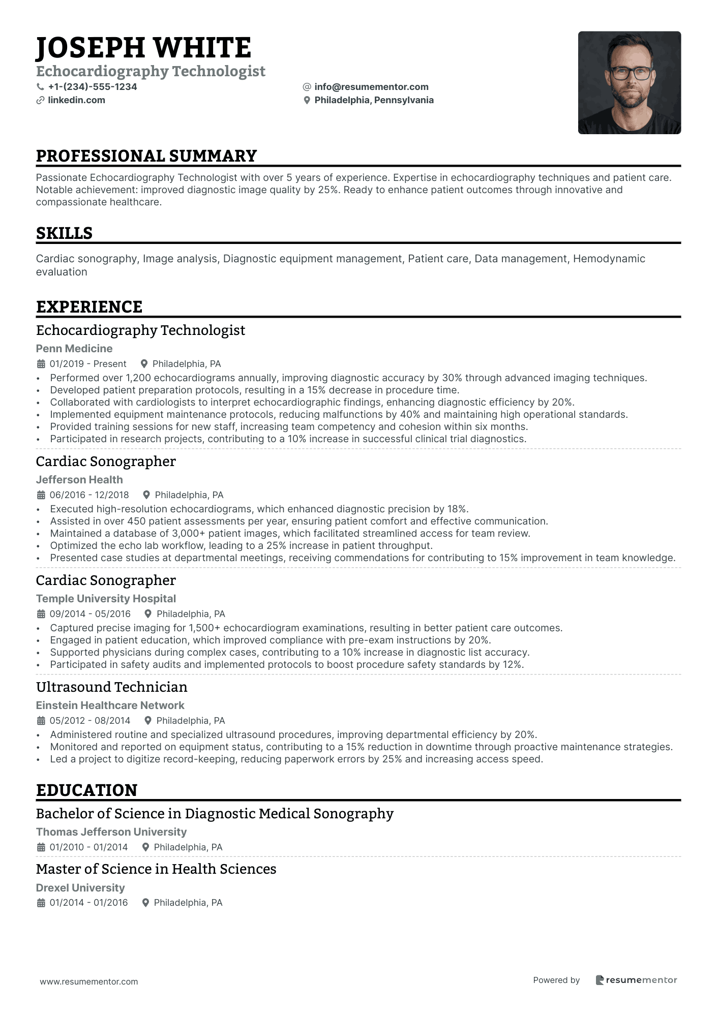 Echocardiography Technologist