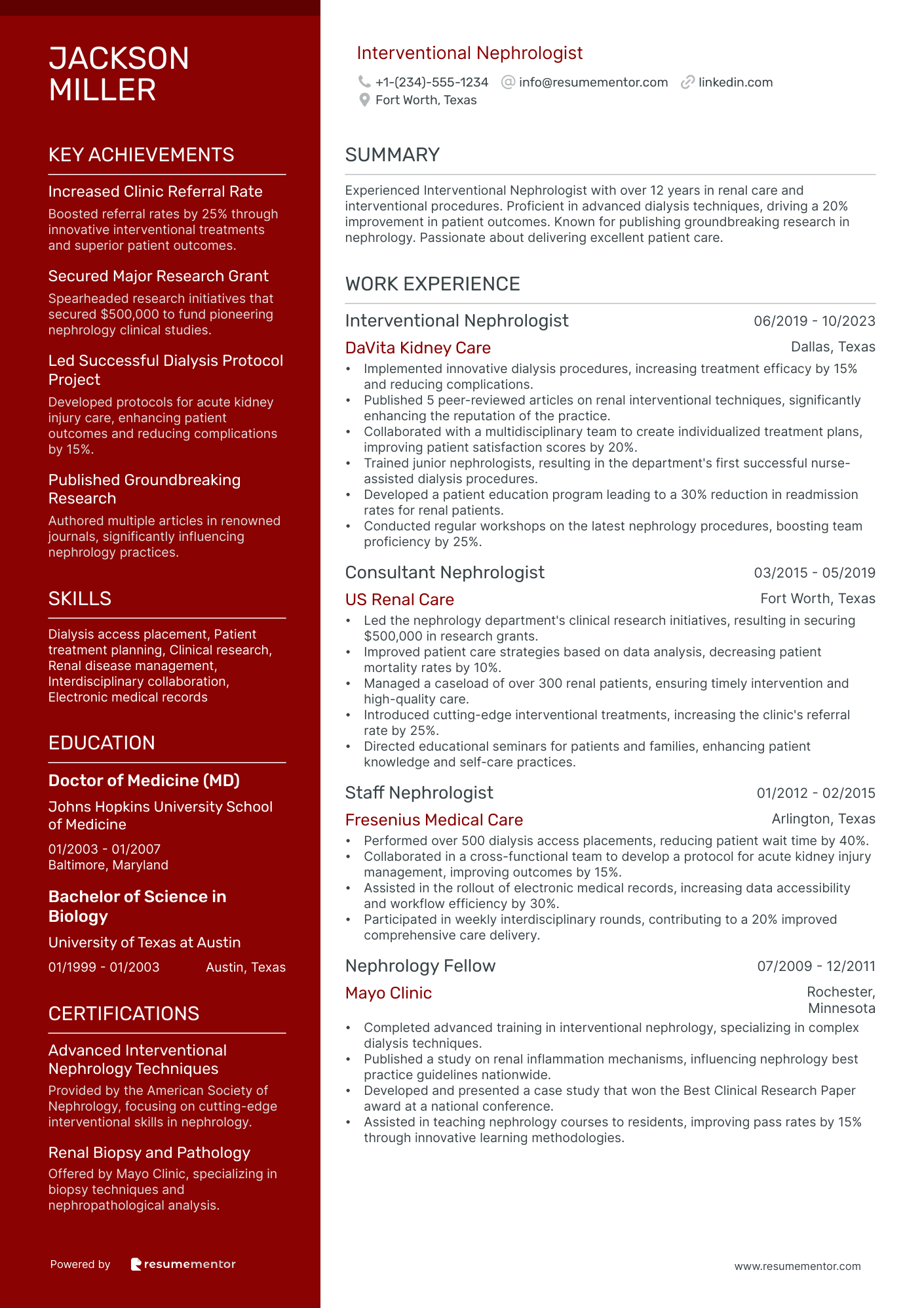 Interventional Nephrologist