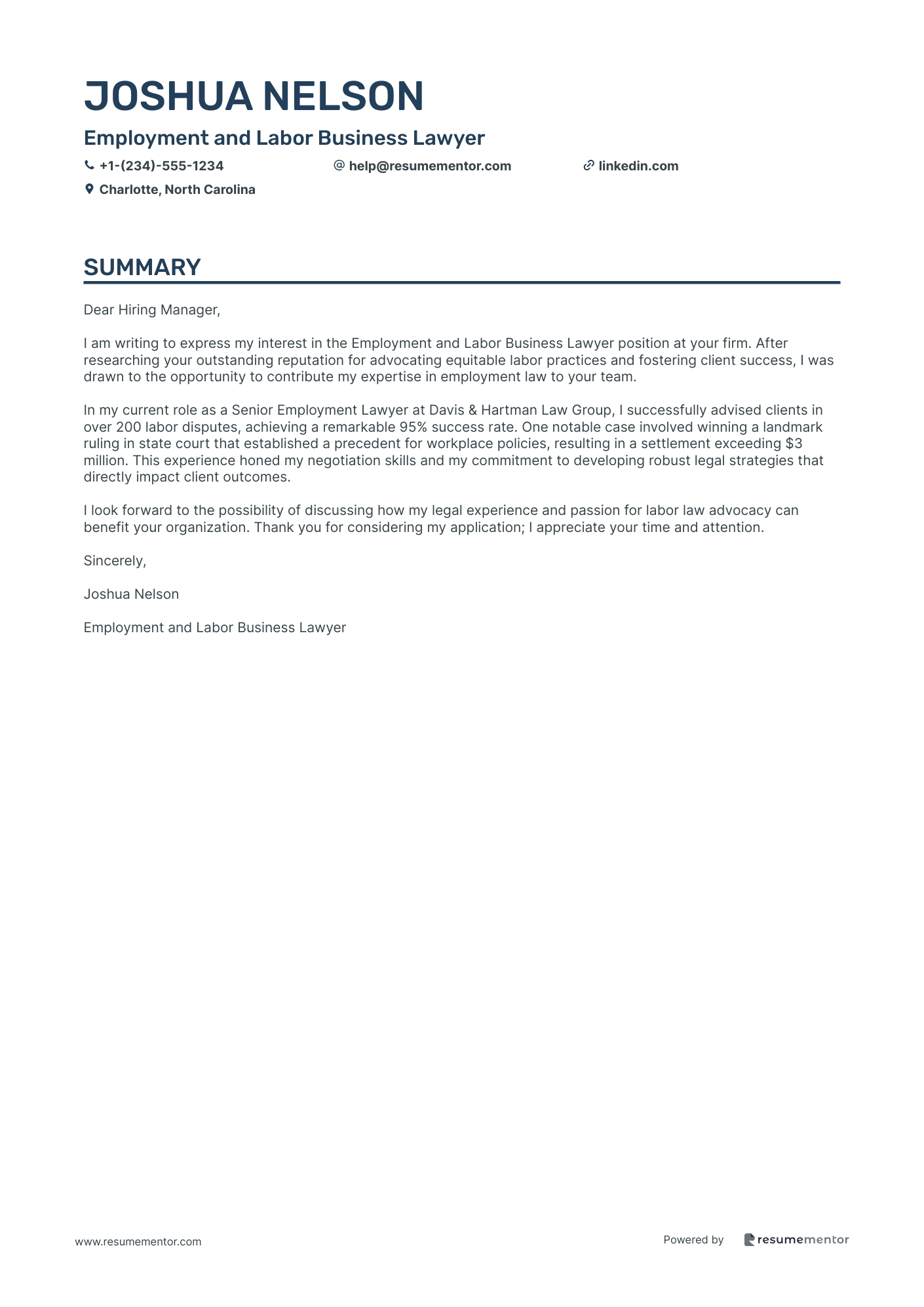 Employment and Labor Business Lawyer