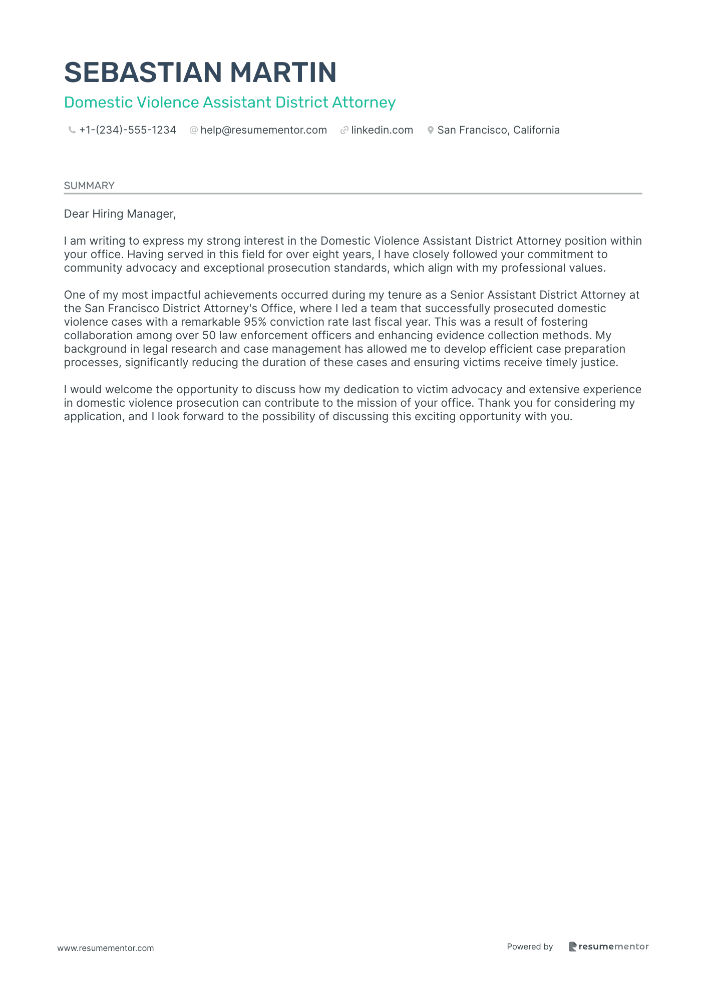 Domestic Violence Assistant District Attorney