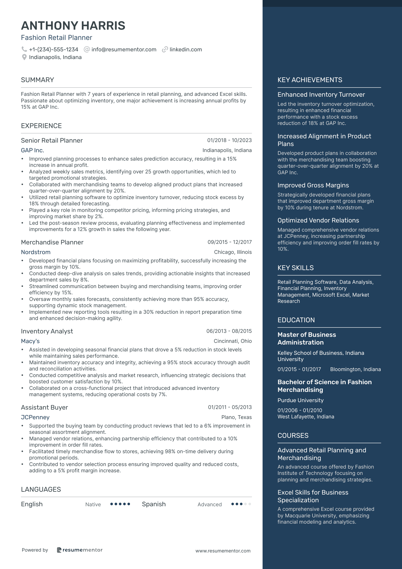 Fashion Retail Planner