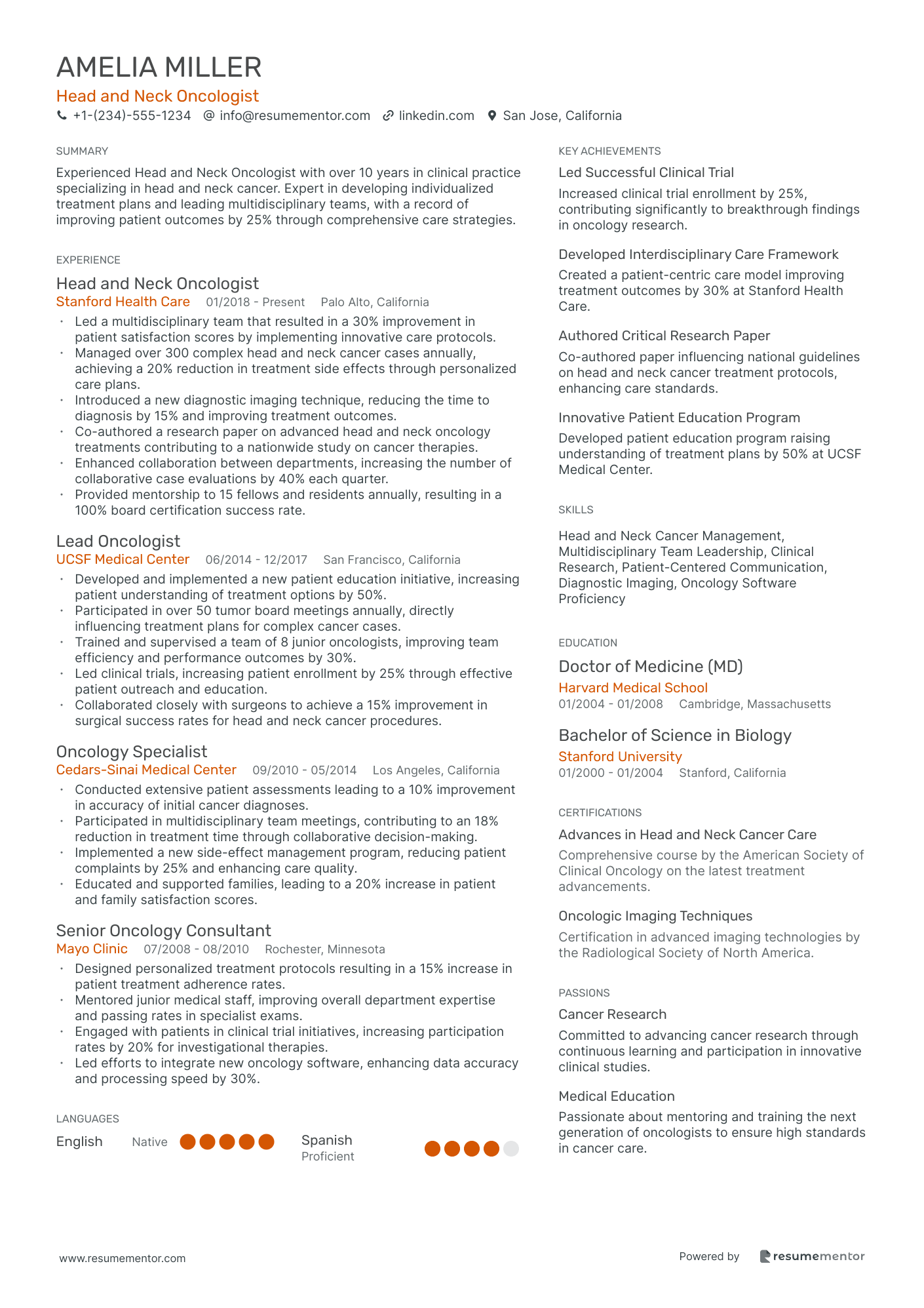 Head and Neck Oncologist