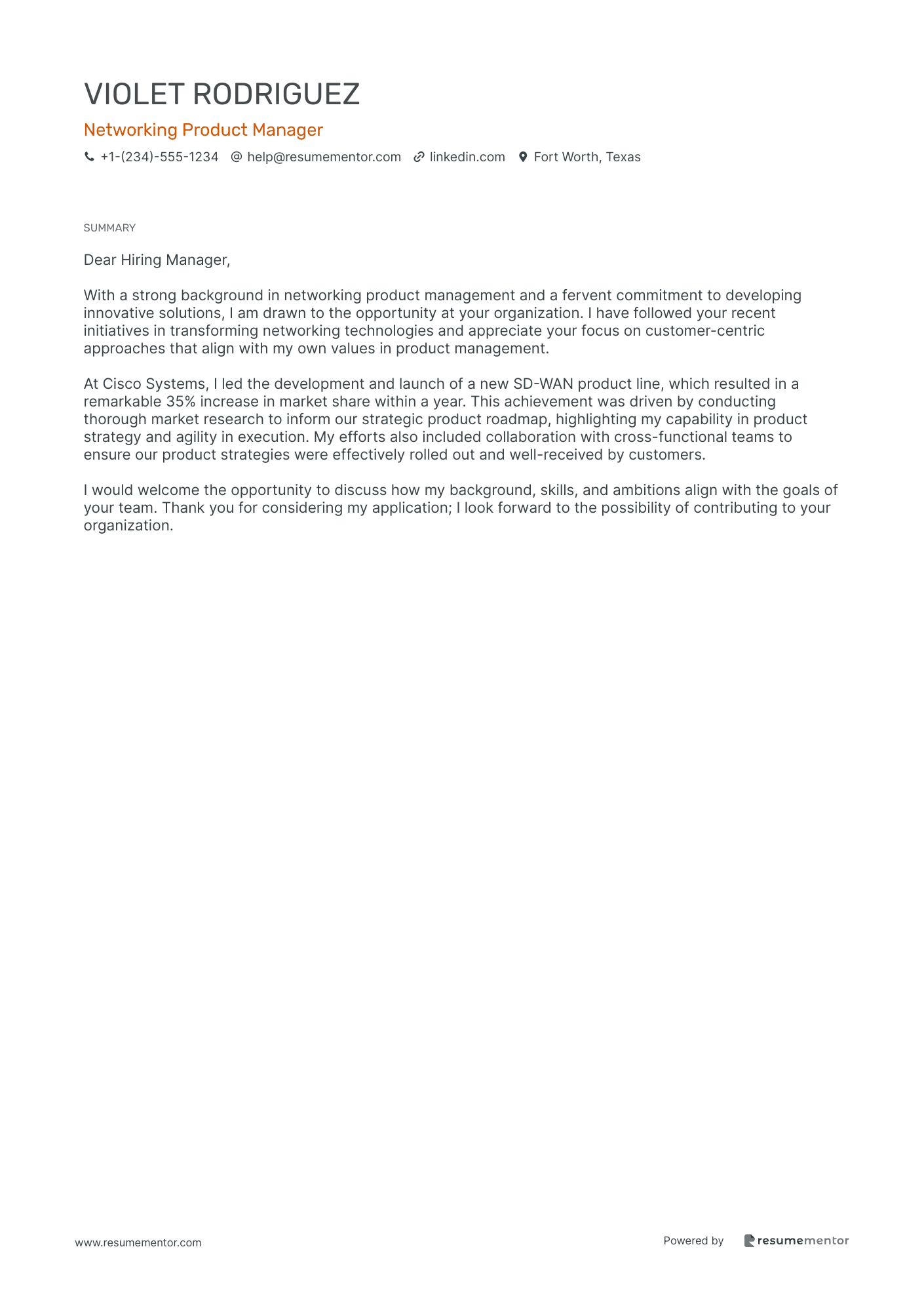 Networking Product Manager