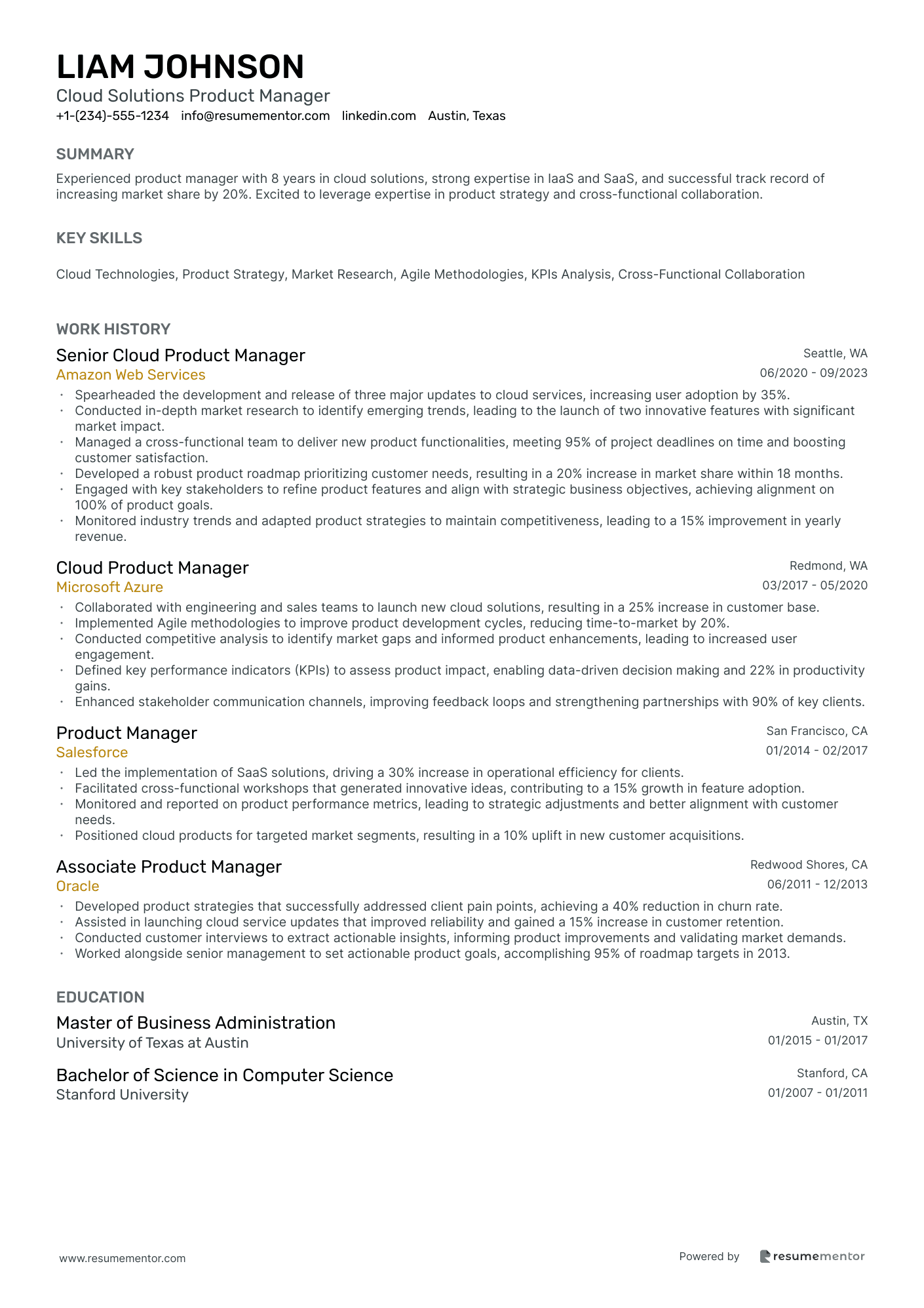Cloud Solutions Product Manager