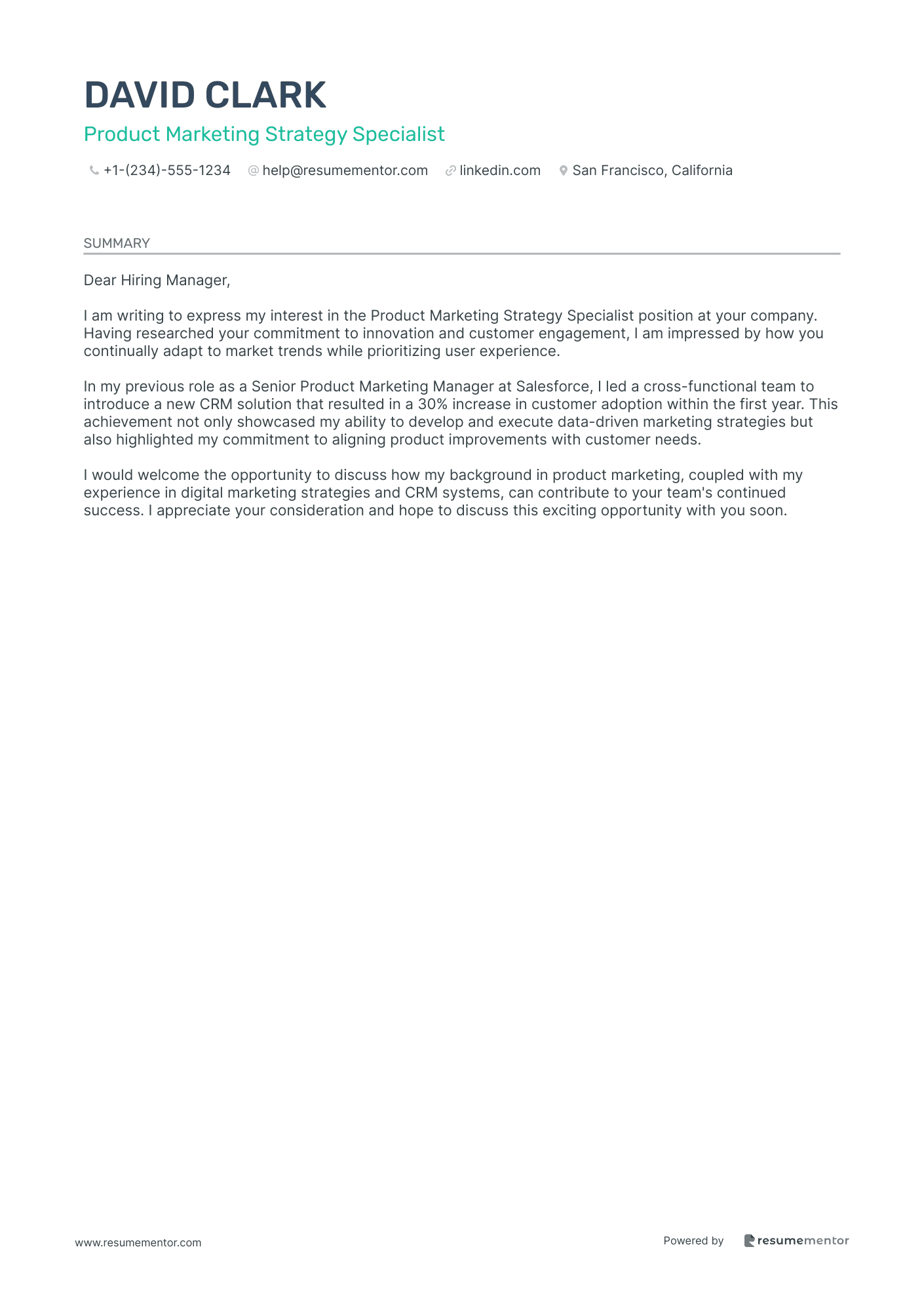 Product Marketing Strategy Specialist