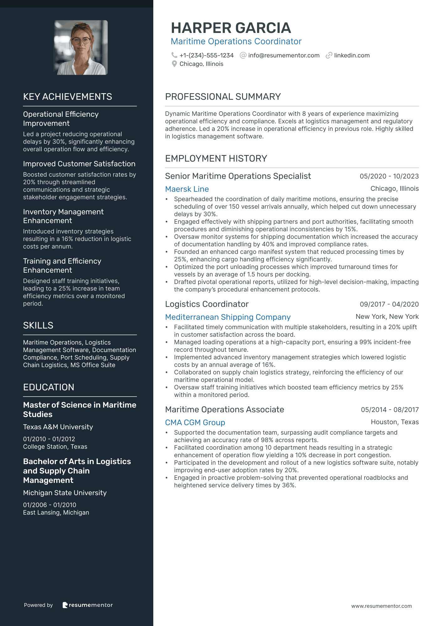 Maritime Operations Coordinator