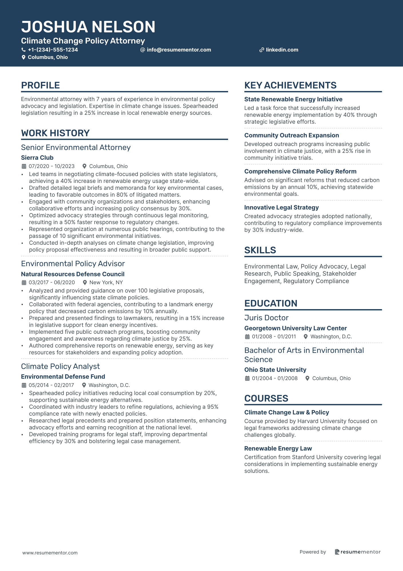 Climate Change Policy Attorney