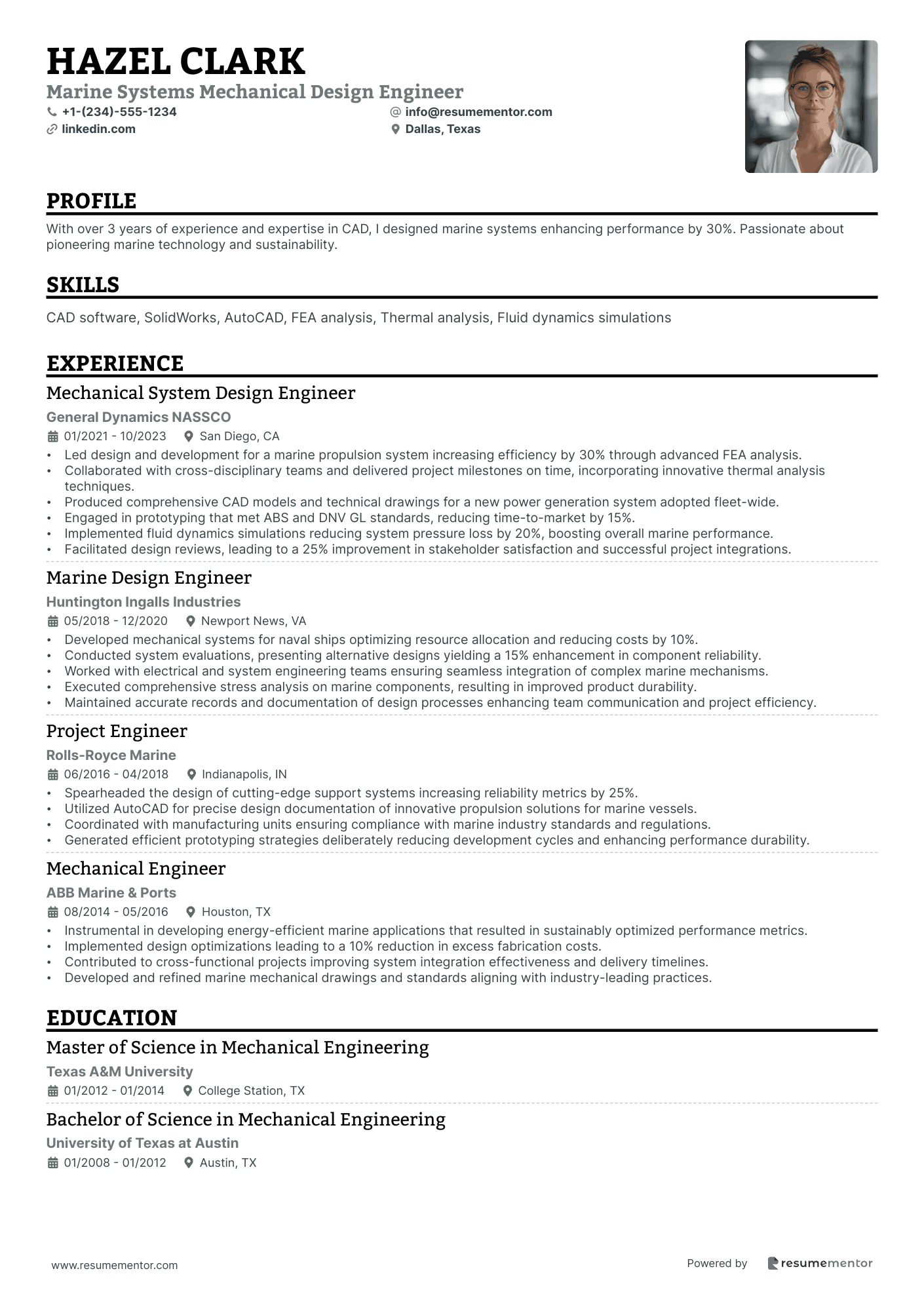 Marine Systems Mechanical Design Engineer