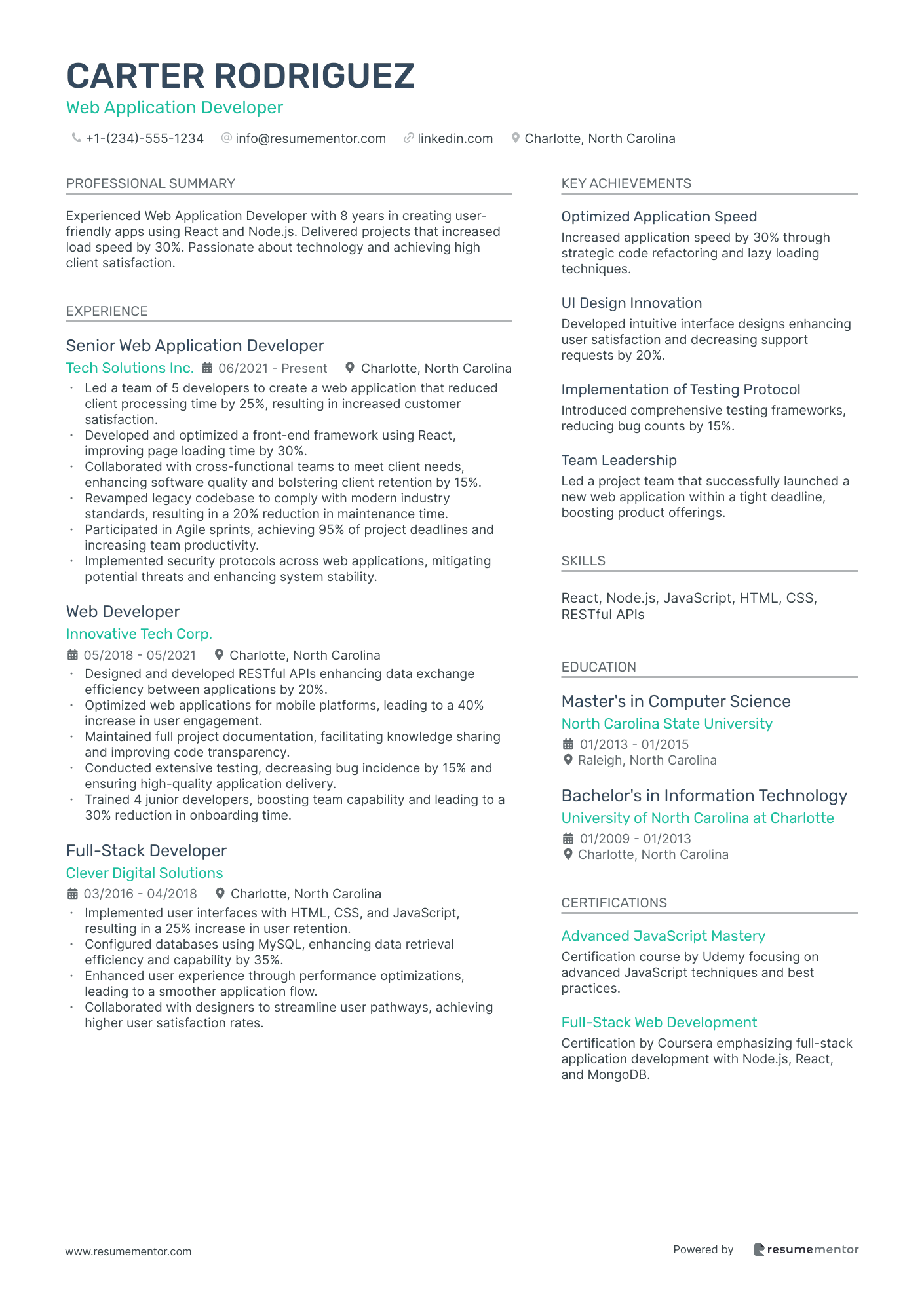Web Application Developer