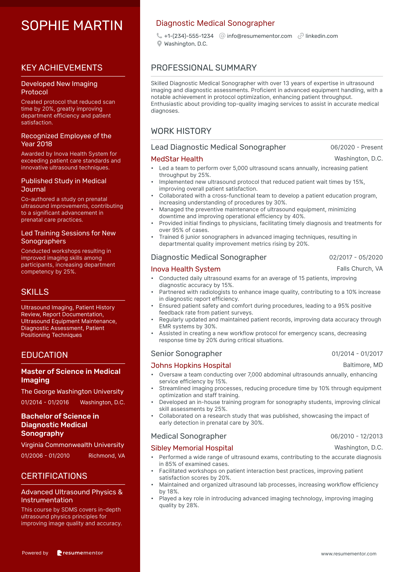 Diagnostic Medical Sonographer