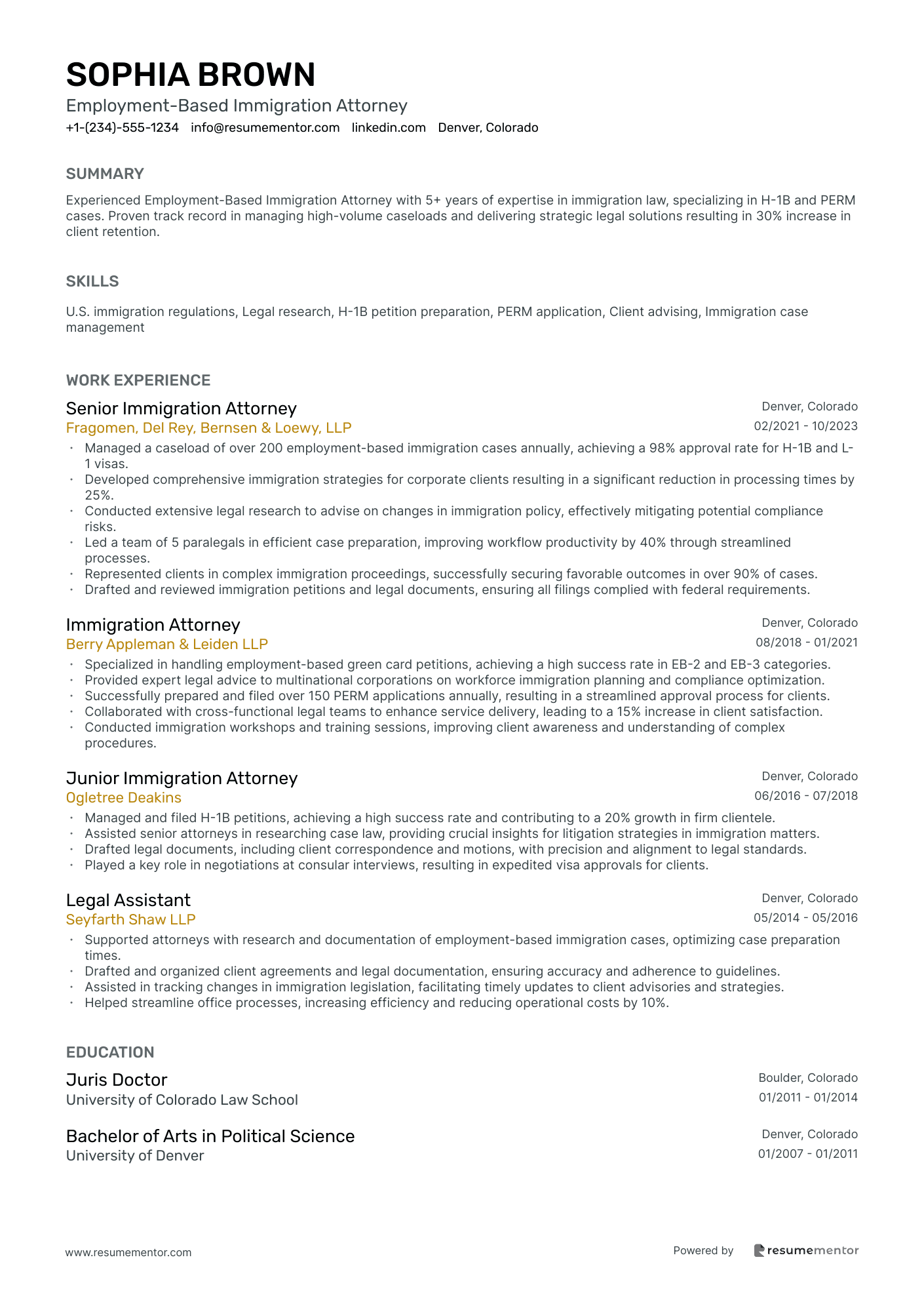 Employment Based Immigration Attorney