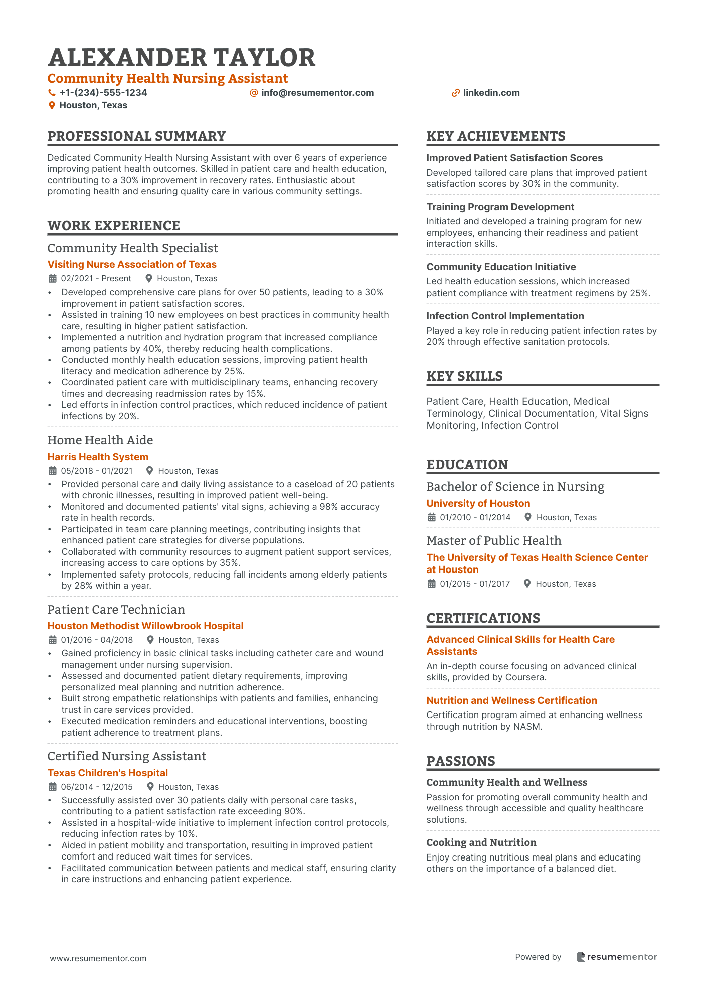 Community Health Nursing Assistant