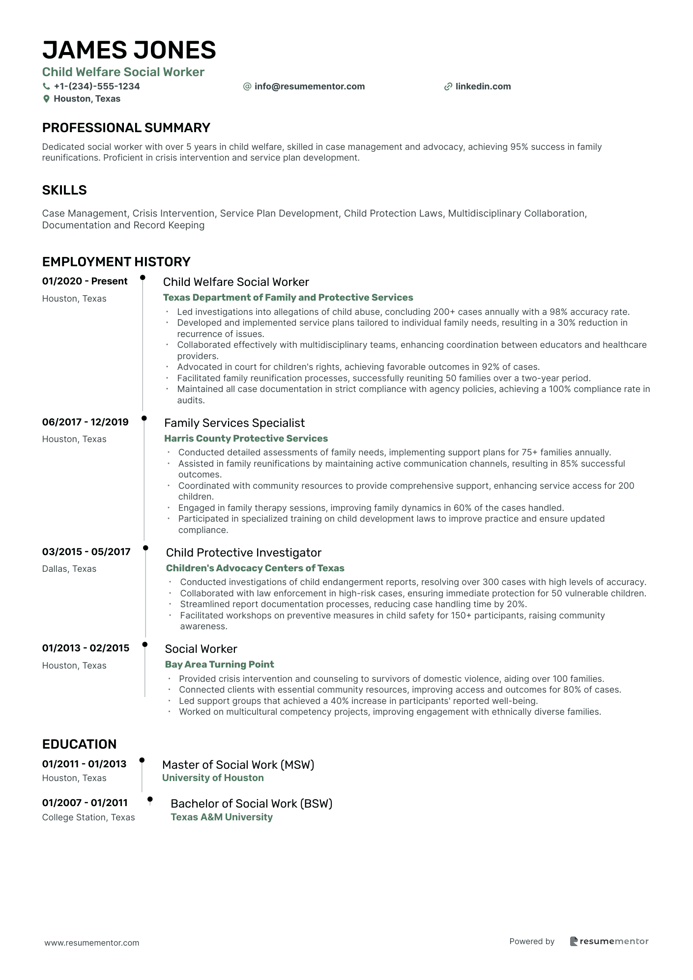 Child Welfare Social Worker