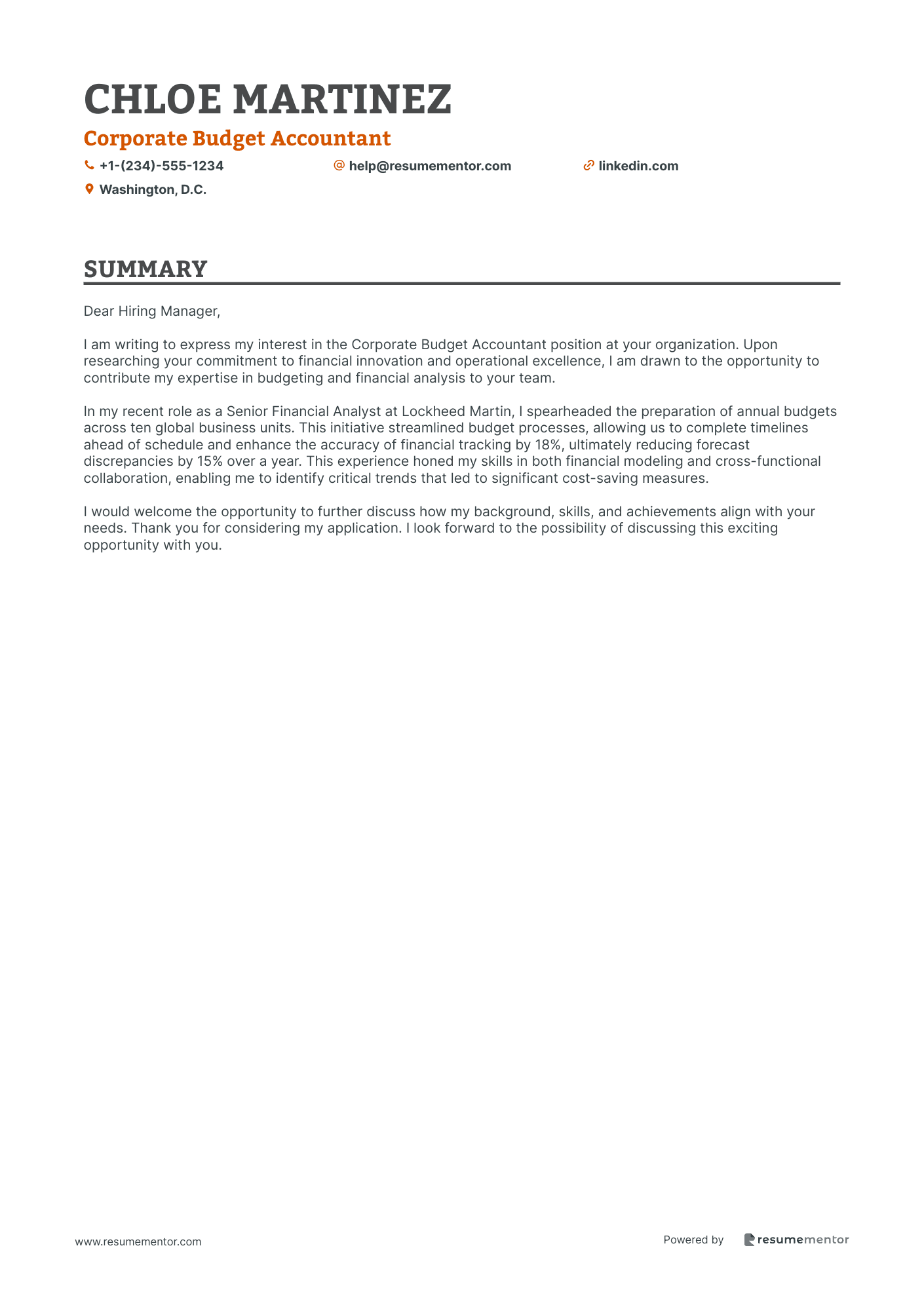 Corporate Budget Accountant