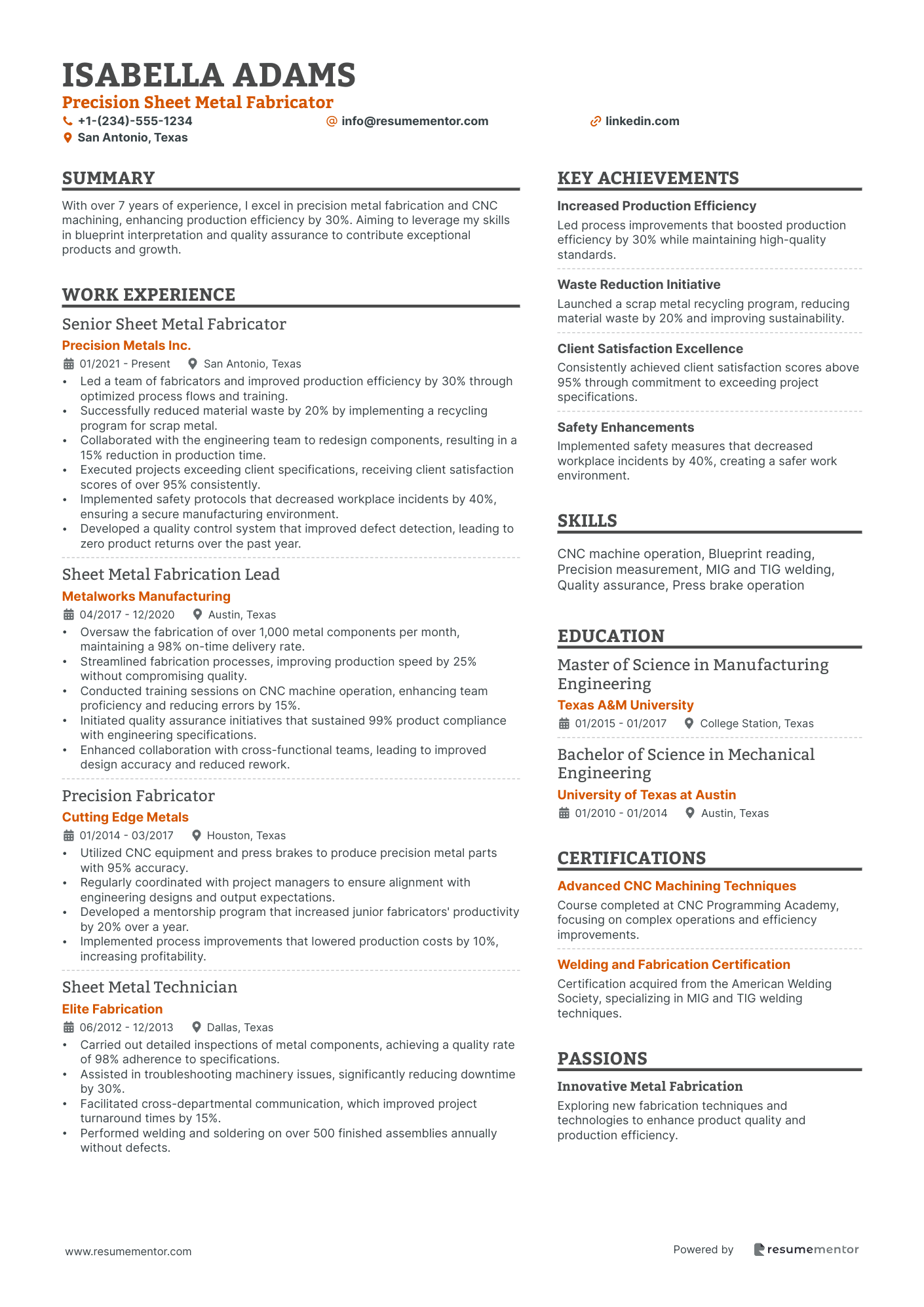 Precision Sheet Metal Fabricator